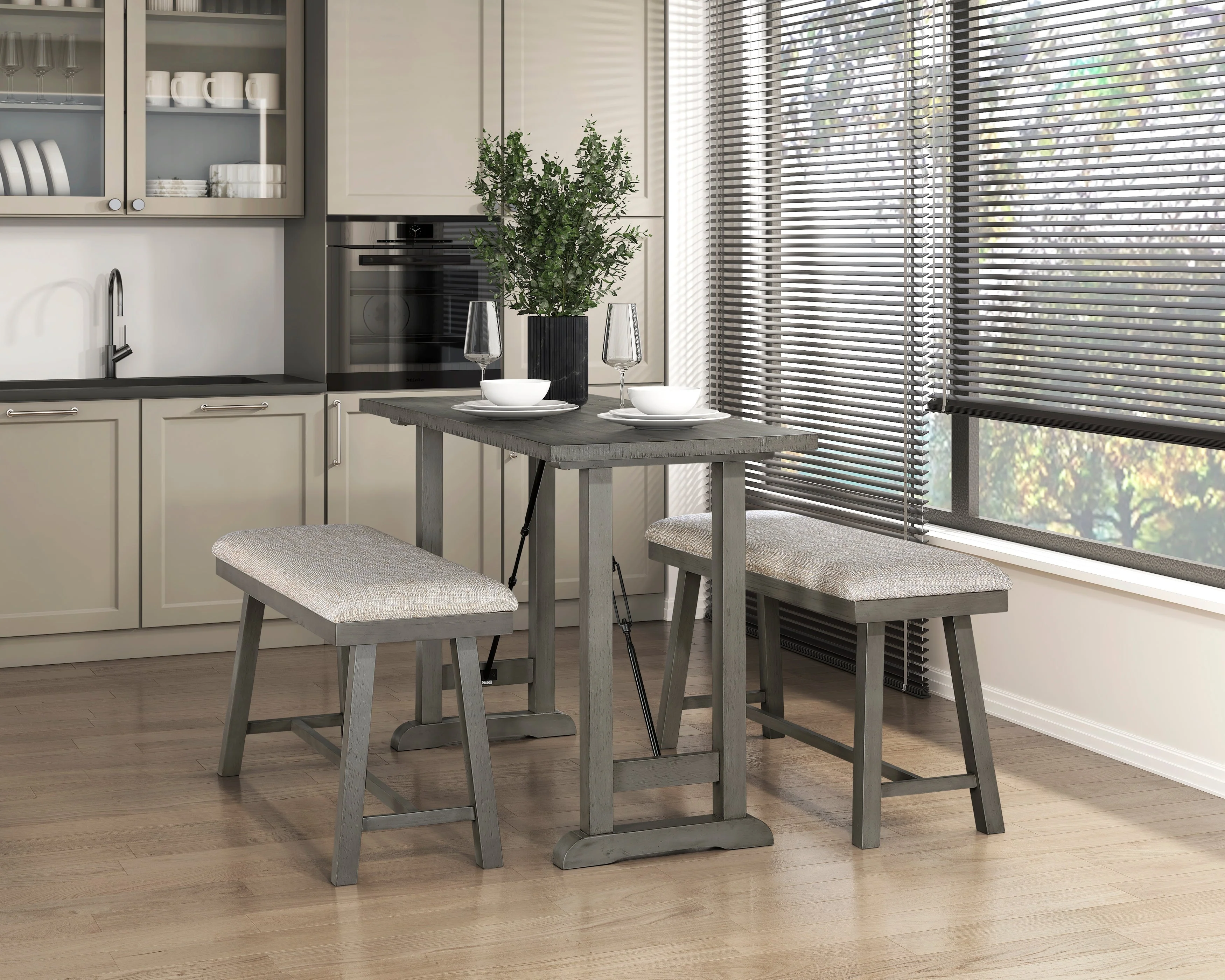 Auburndale Light Gray Counter Height Table - Image 5