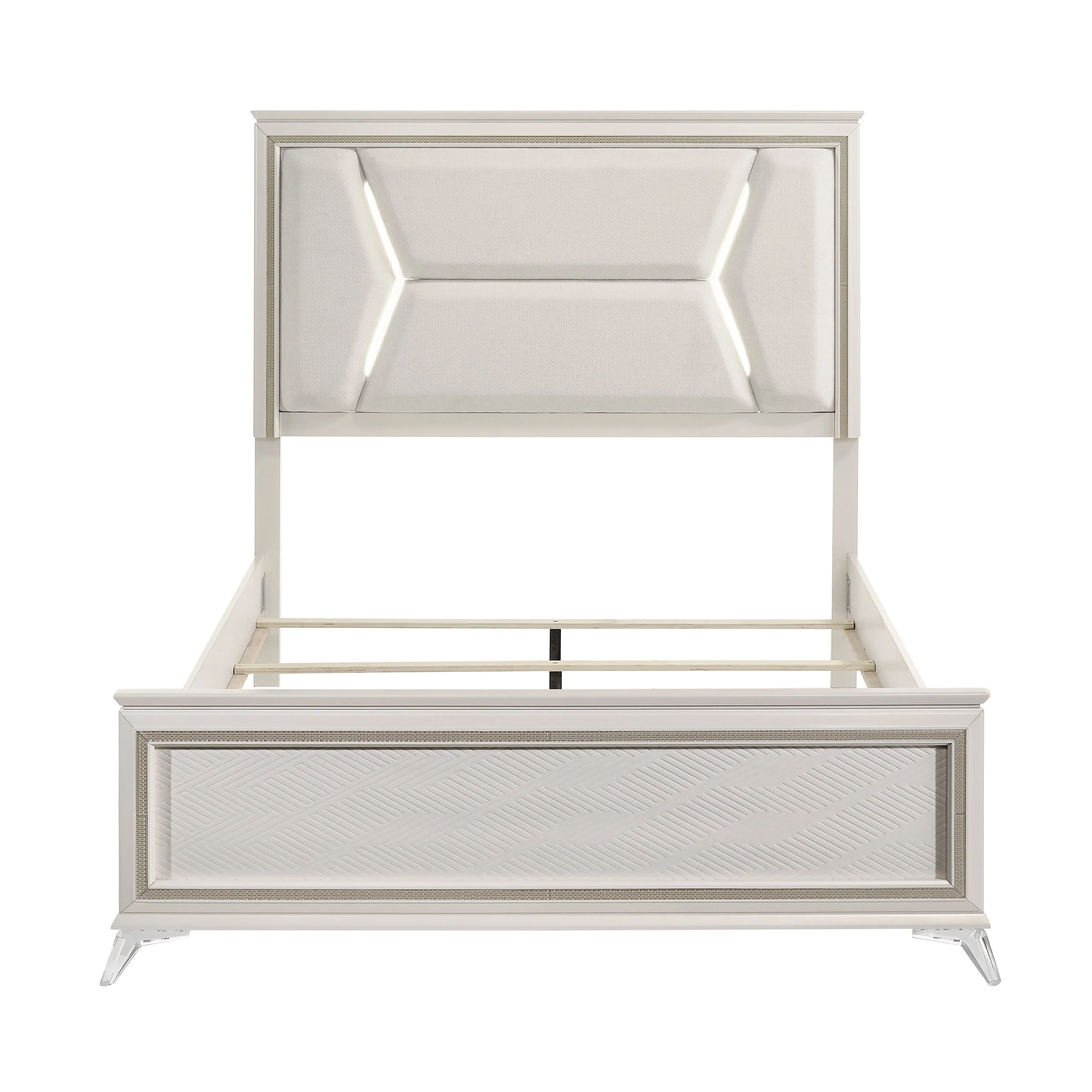 Audra White California King Panel Bed - Image 5