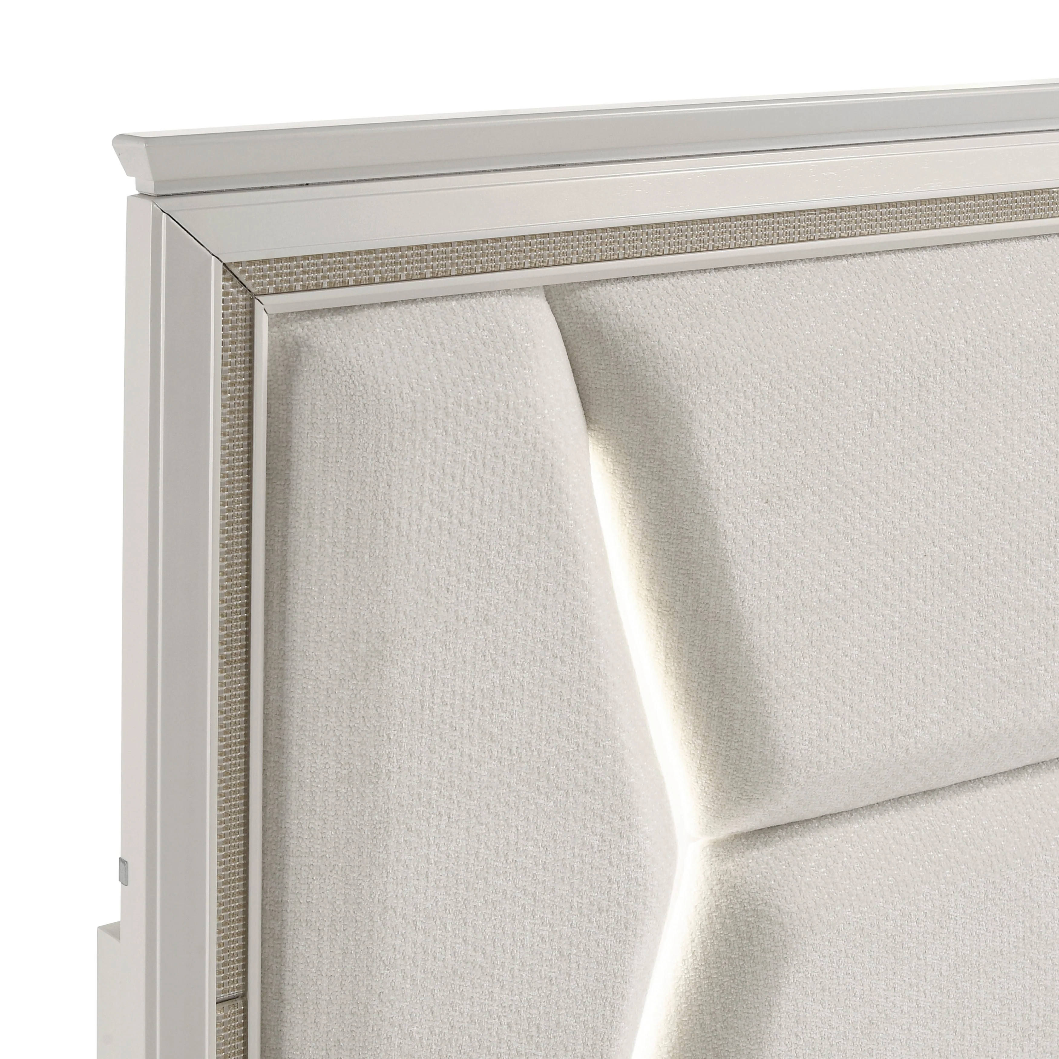 Audra White California King Panel Bed - Image 6