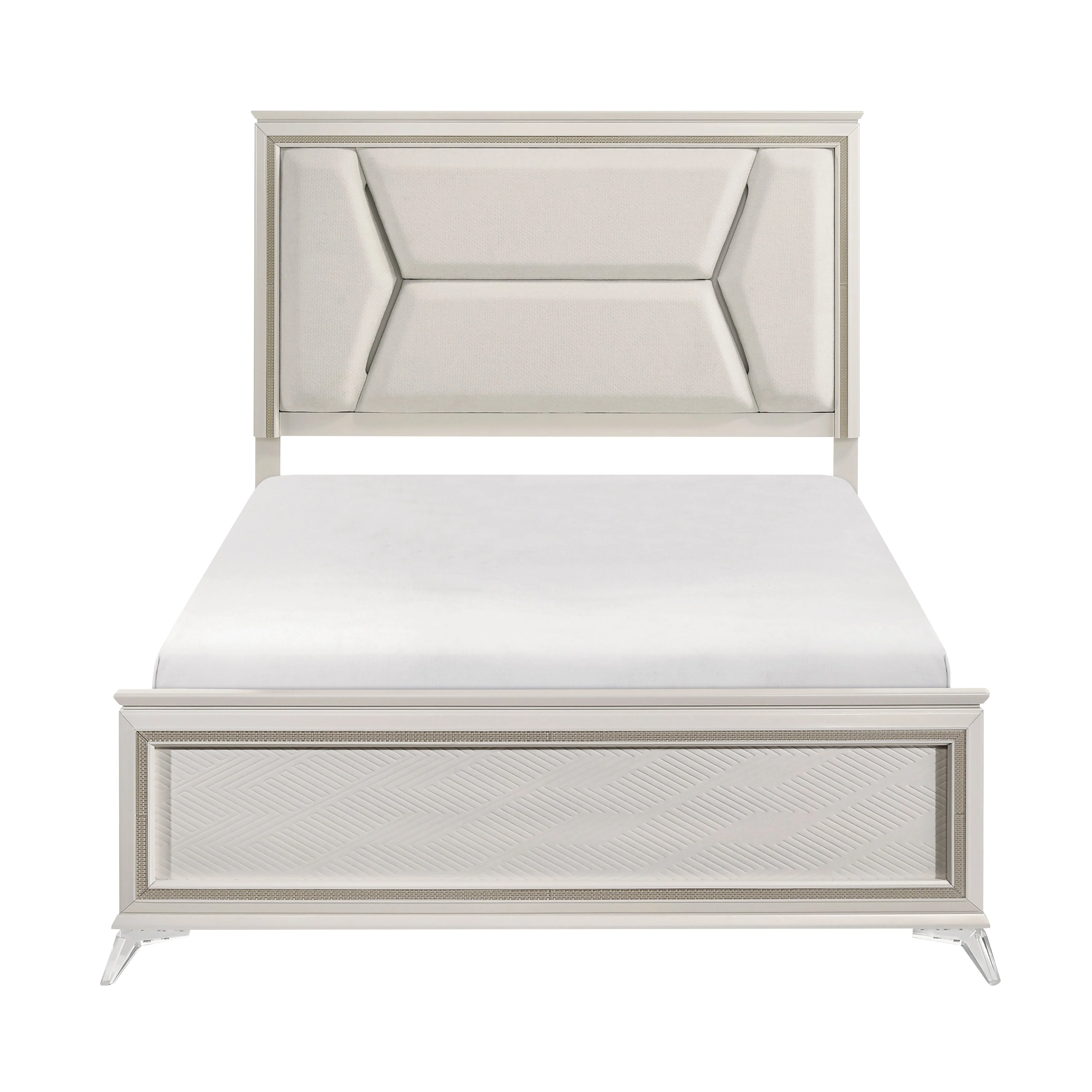 Audra White King Panel Bed - Image 13