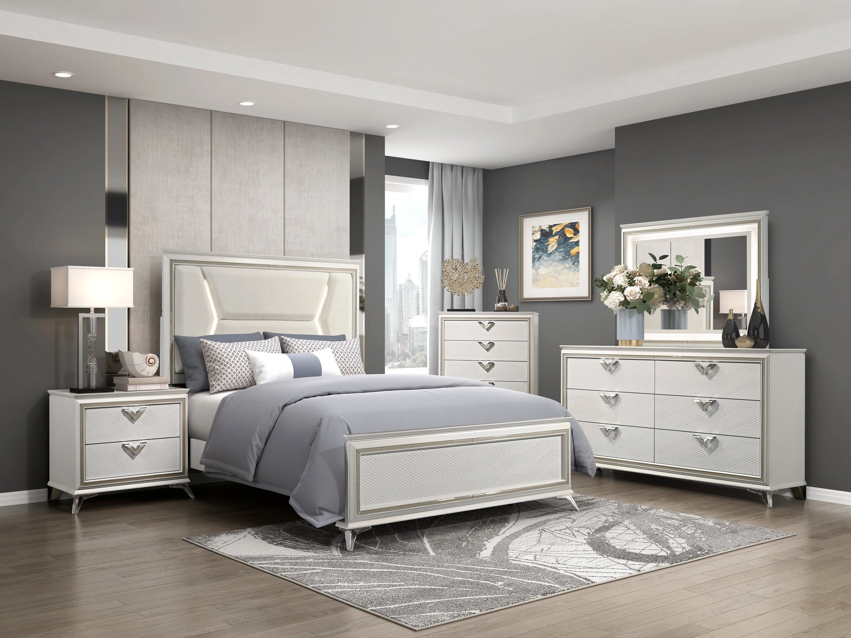 Audra White Nightstand - Image 3