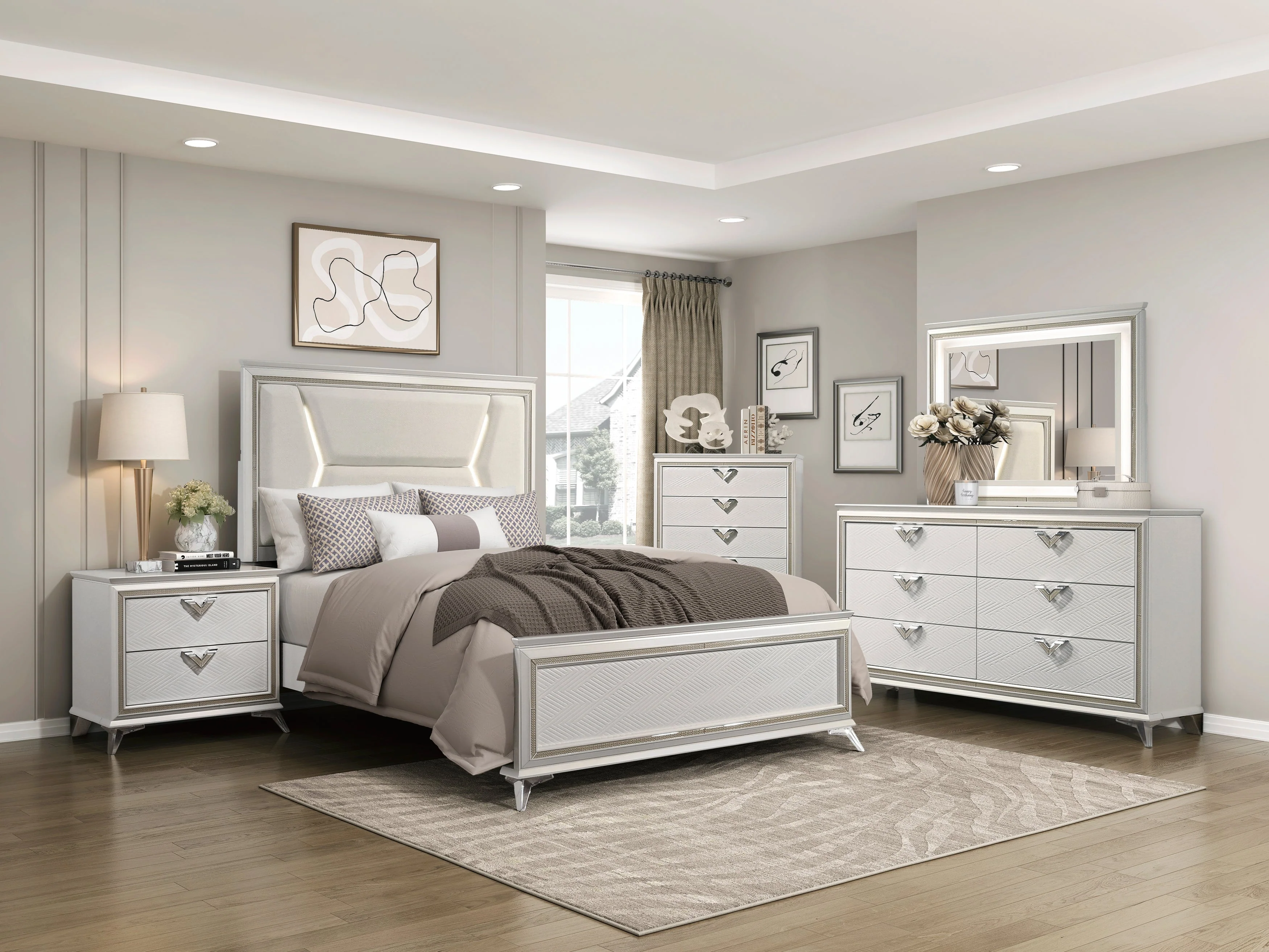 Audra White Nightstand - Image 4