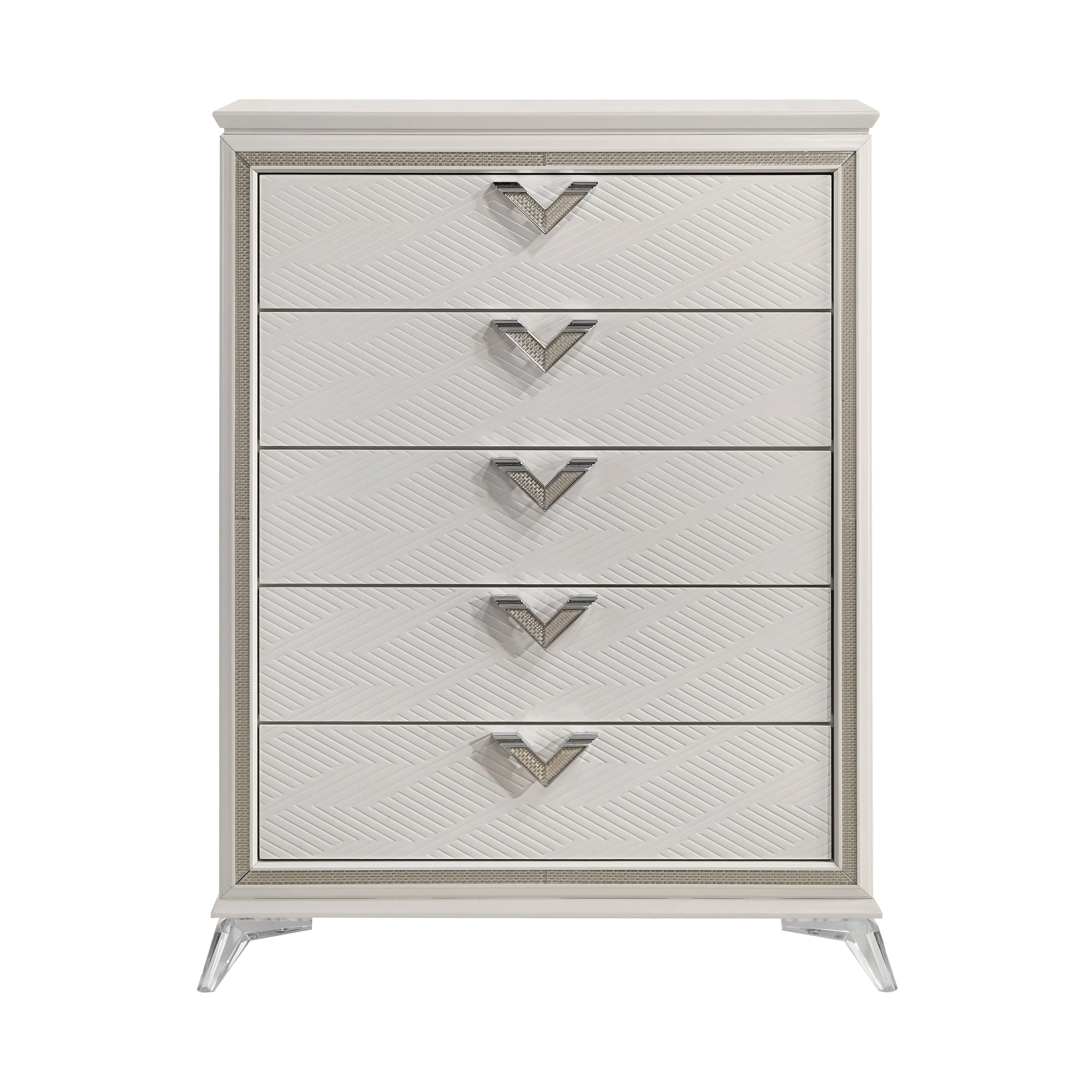 Audra White Panel Bedroom Set - Image 12