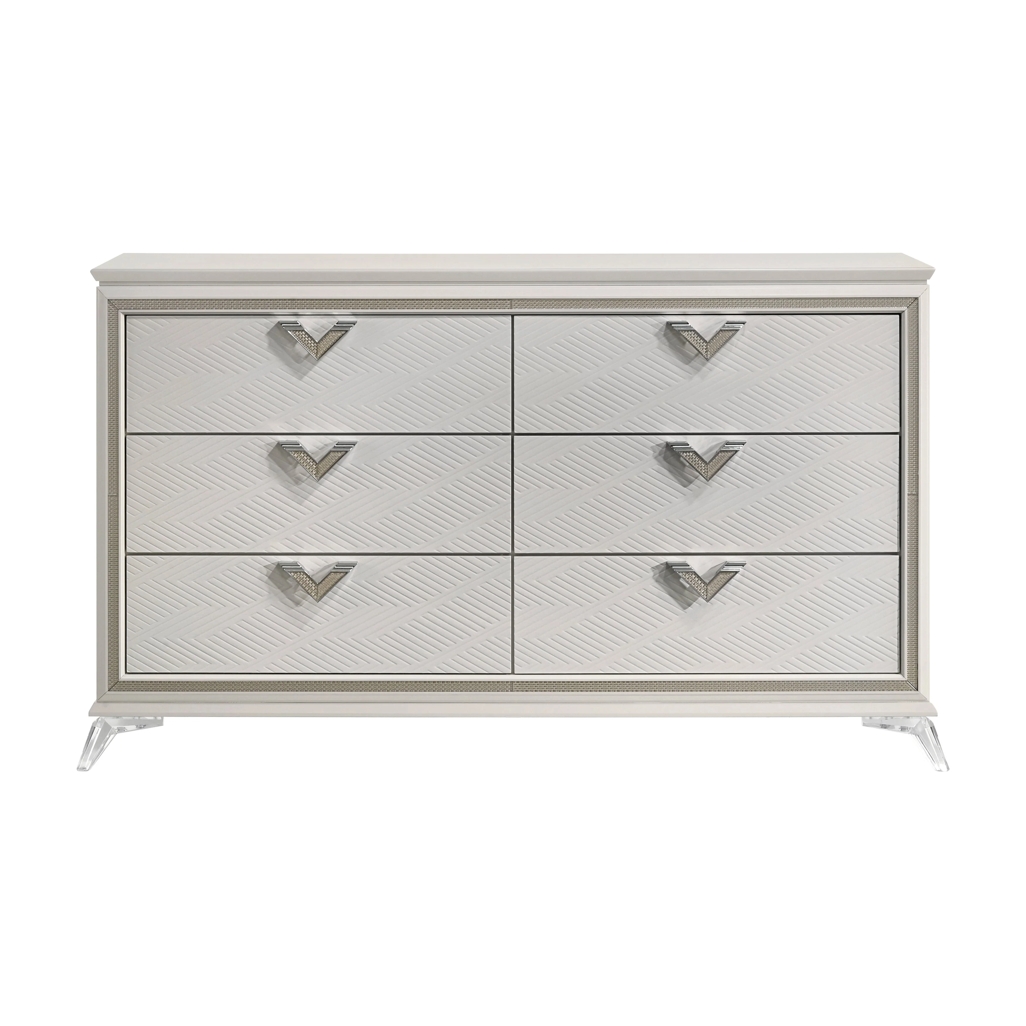 Audra White Panel Bedroom Set - Image 5