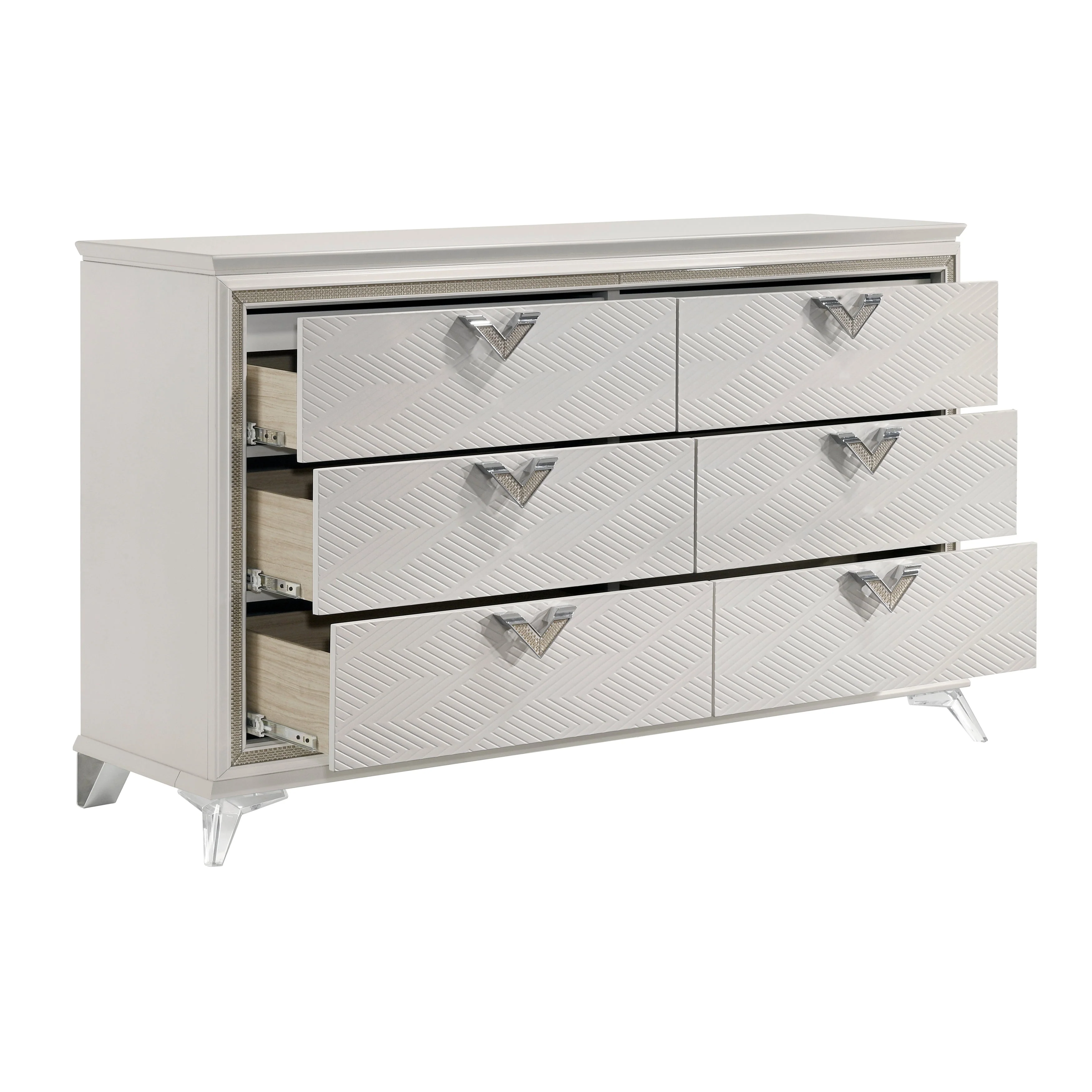 Audra White Panel Bedroom Set - Image 7
