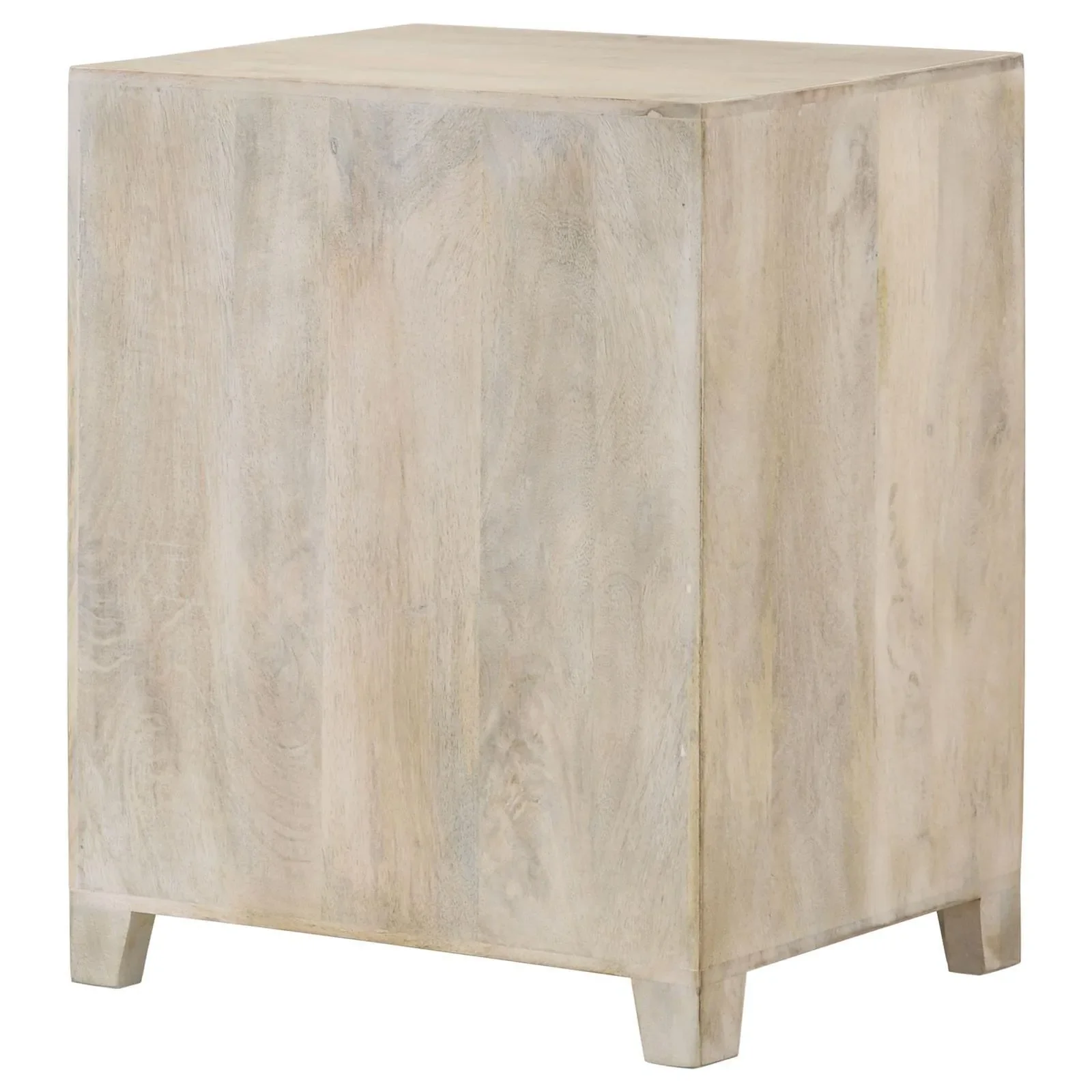 August White Washed 1-Door Accent Cabinet - Image 8