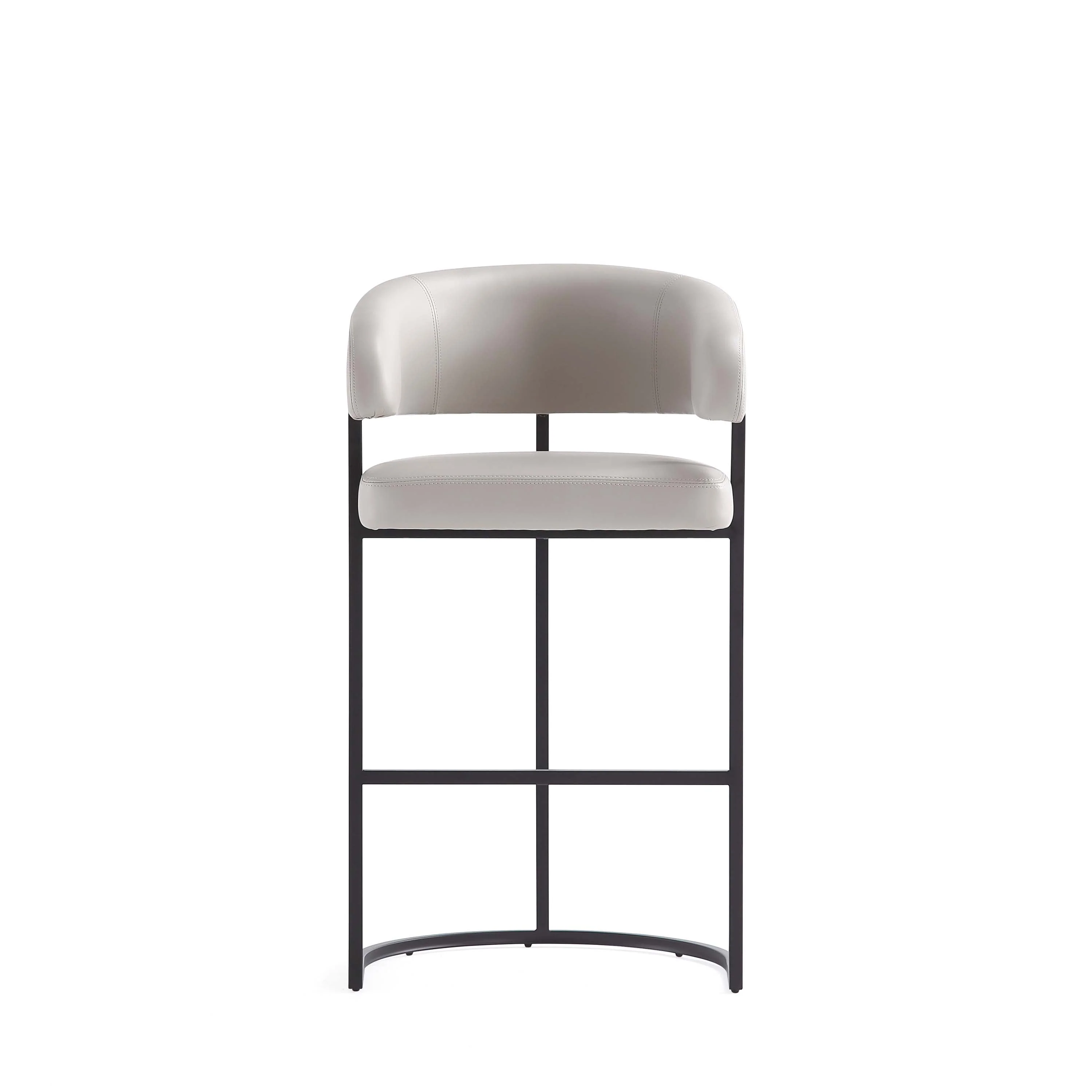 Augusta Barstool in Light Grey (set of 2) - Image 6