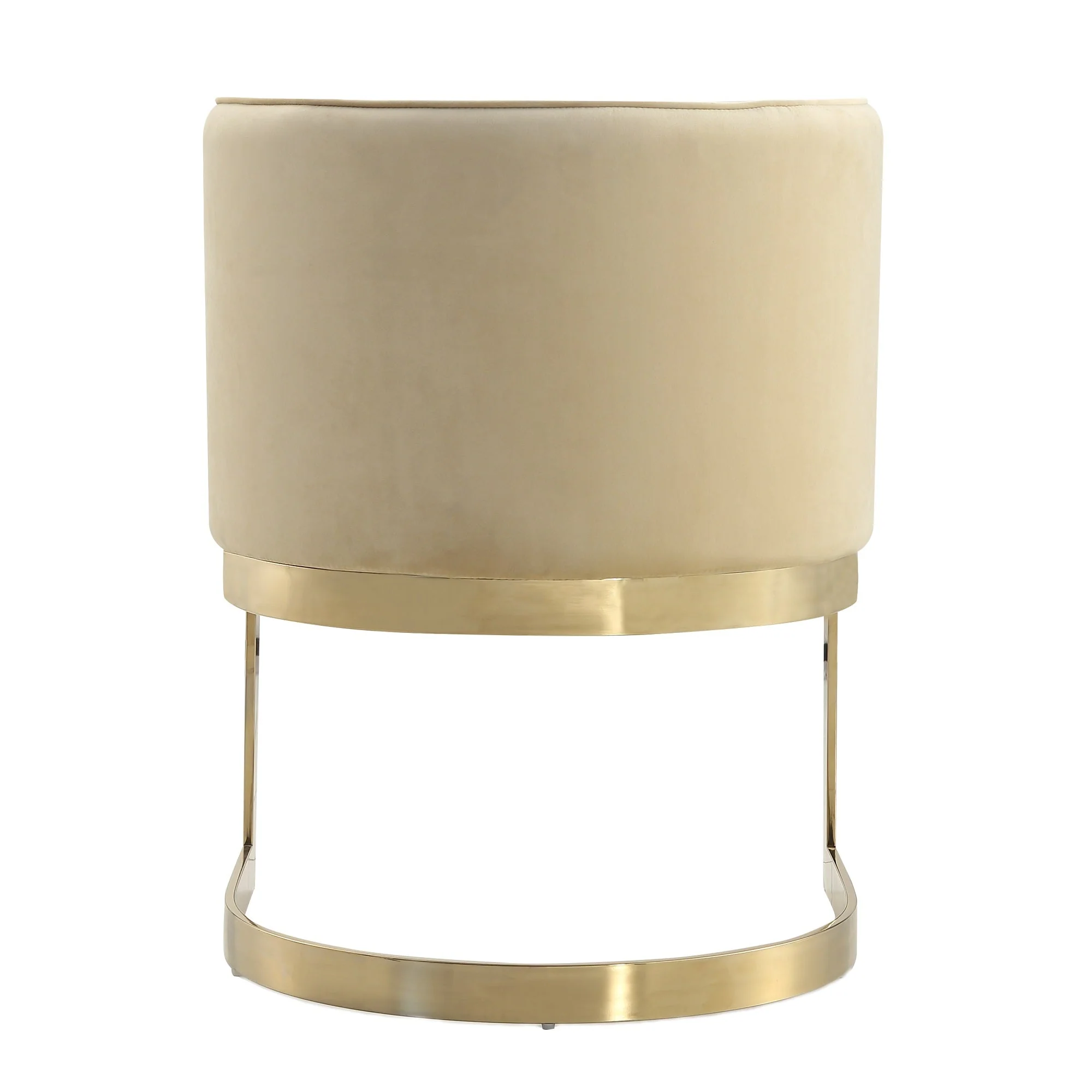 Aura Dining Chair in Sand and Polished Brass - Image 7