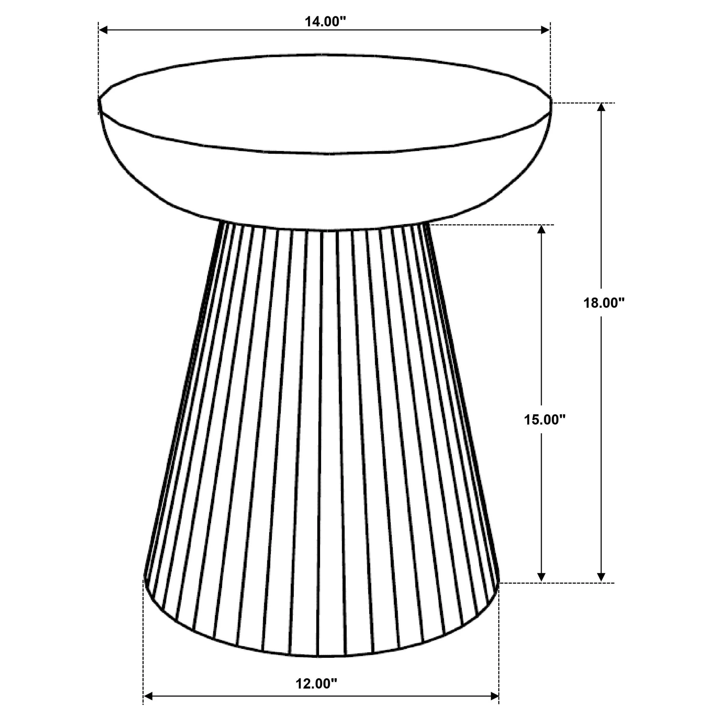 Aureo Wild Honey Round Solid Wood Accent Side Table - Image 4