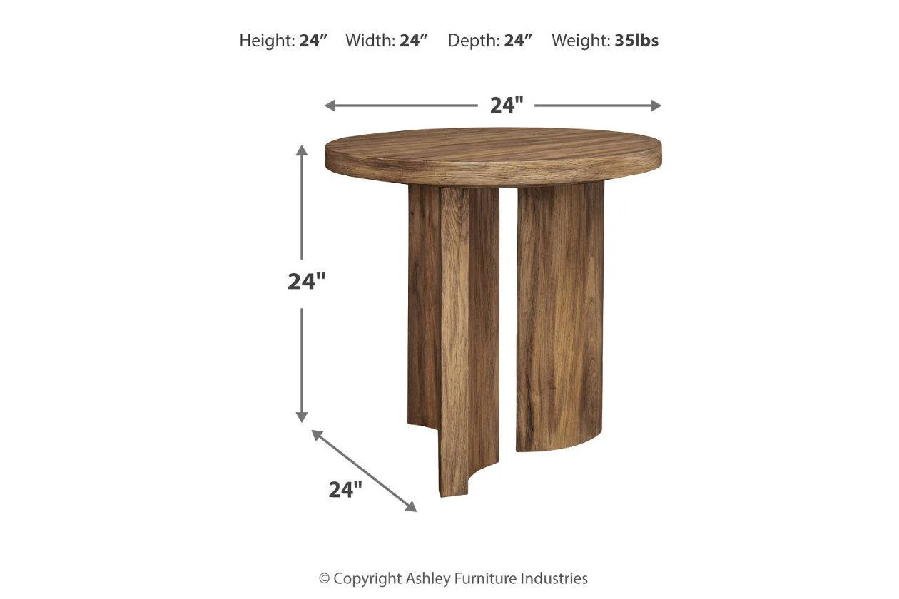 Austanny Warm Brown Coffee Table and 2 End Tables - Image 12