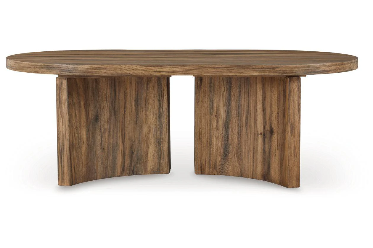 Austanny Warm Brown Coffee Table and 2 End Tables - Image 5
