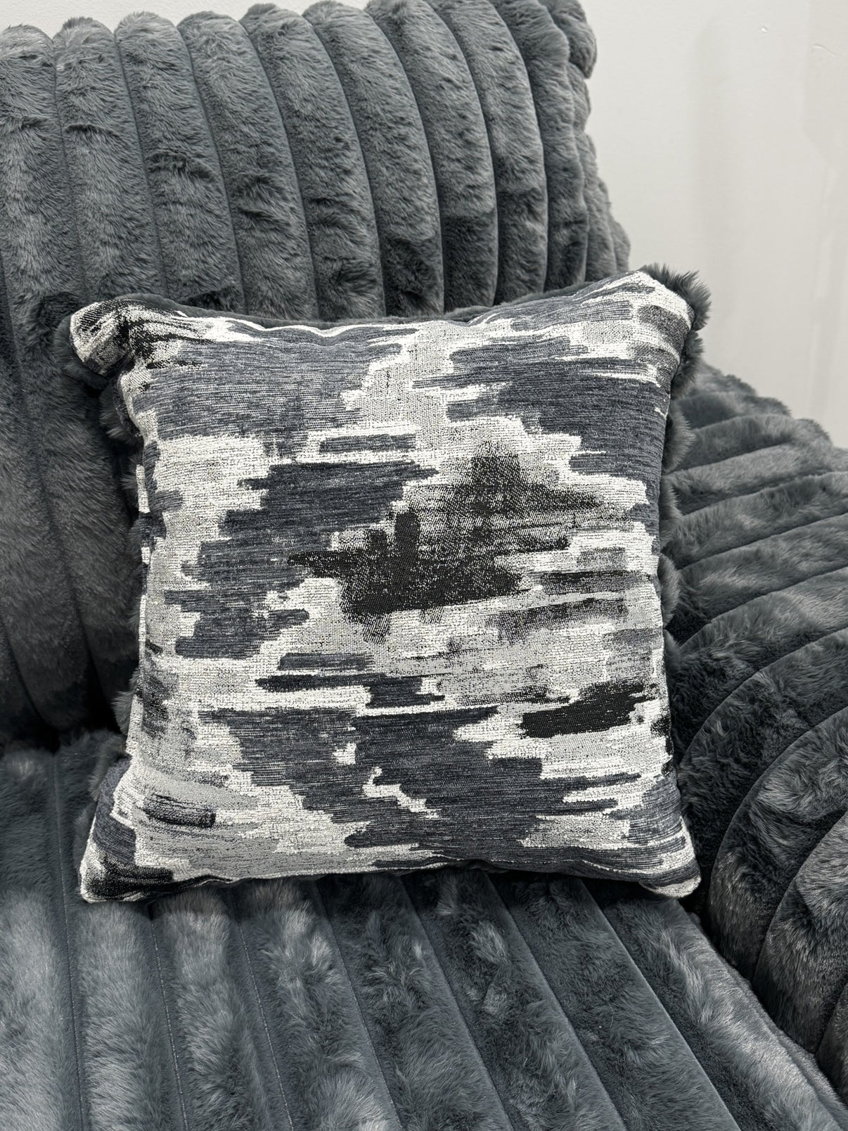 Austin Charcoal Sofa and Loveseat - Image 2