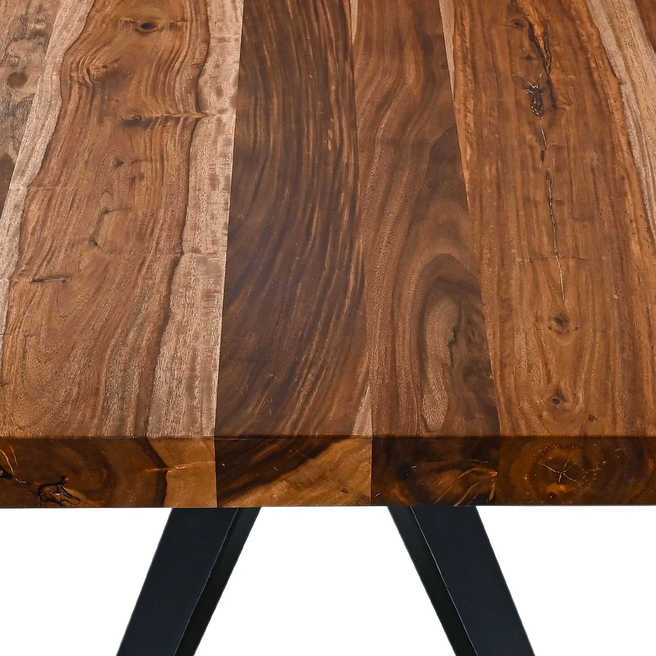 Austin Loft 94" Dining Table in Natural Sheesham - Image 12