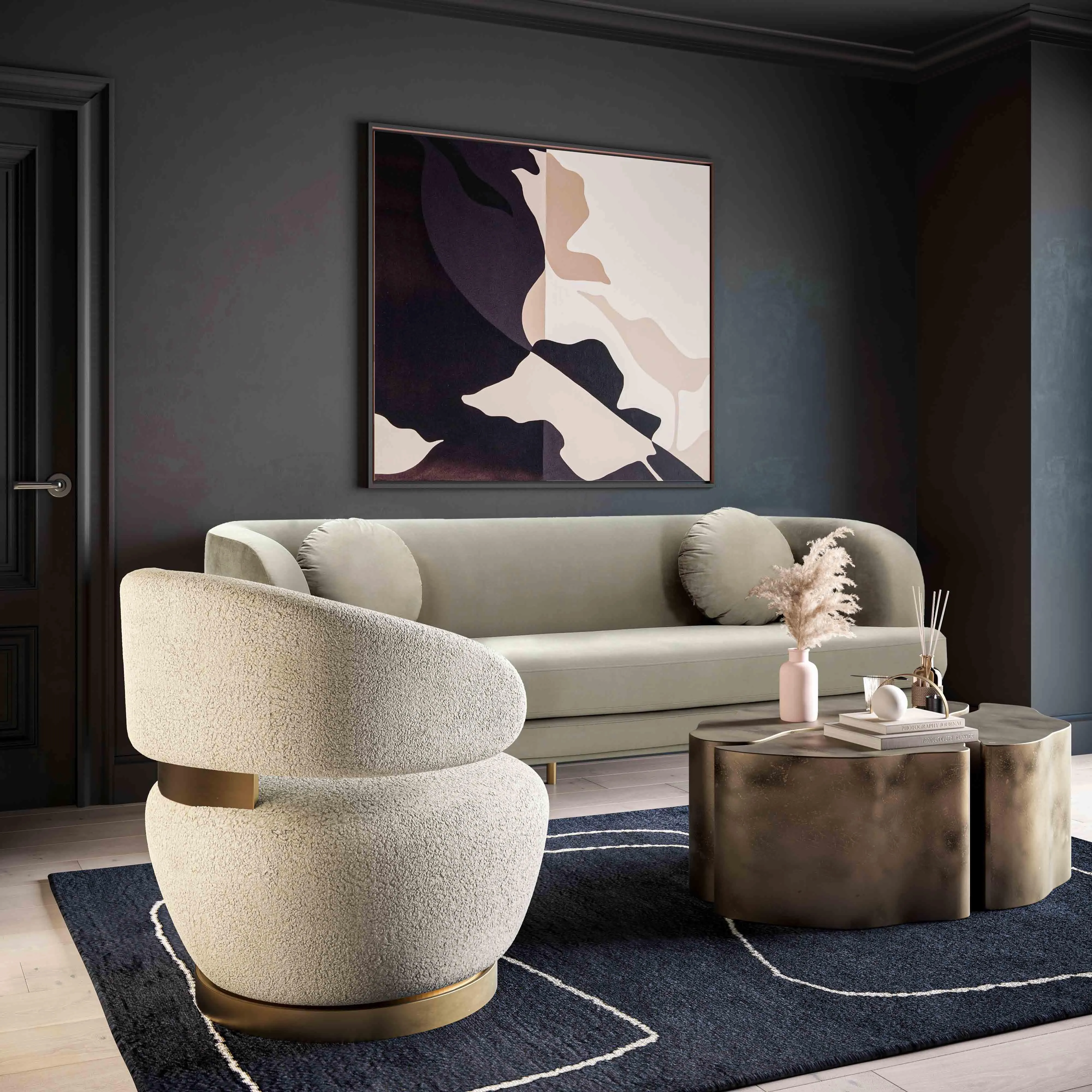 Austin Upholstered Swivel Chair - Image 3