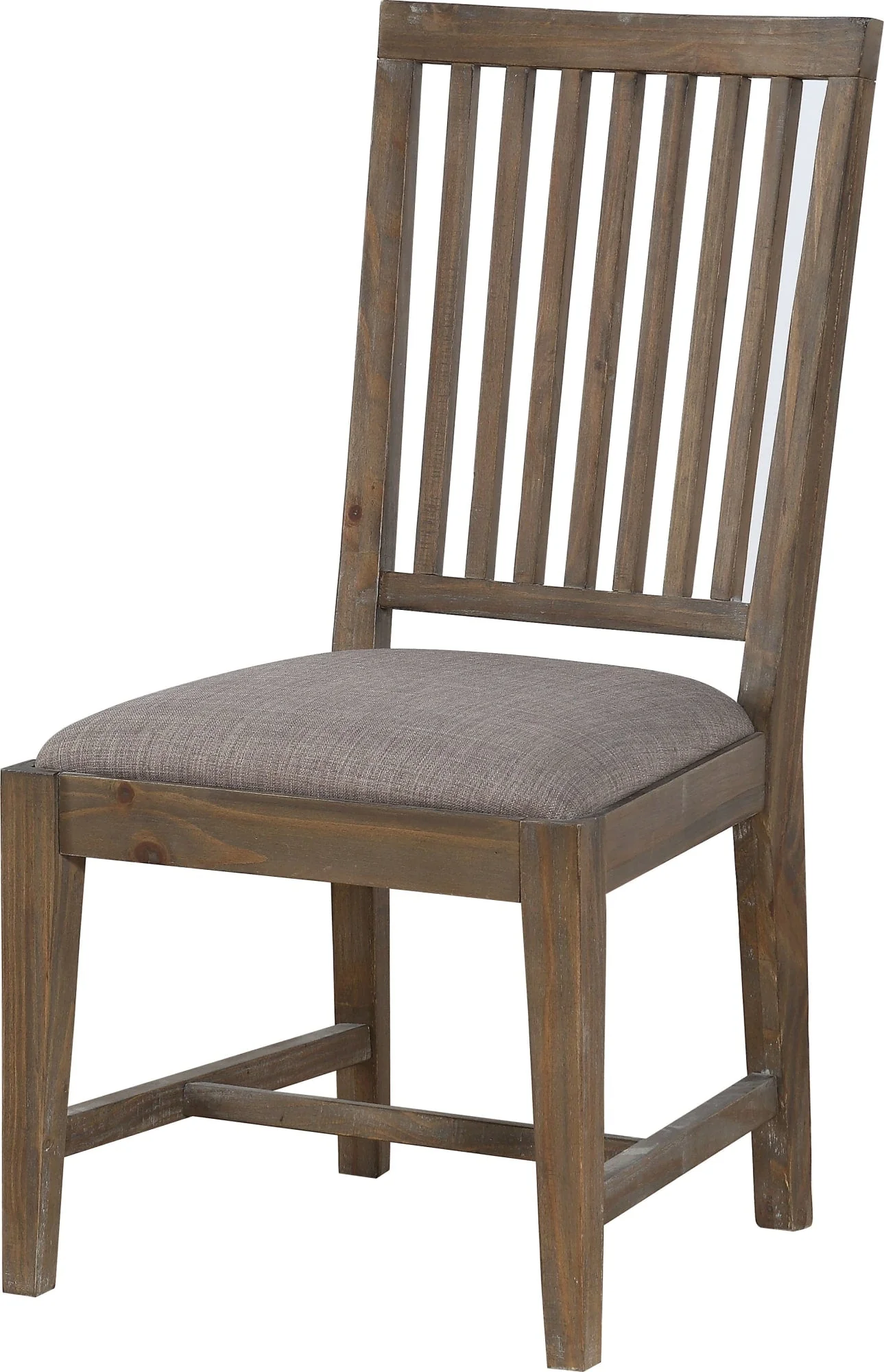 Autumn Flint Oak Solid Wood Upholstered Dining Chair (Set of 2) - Image 4