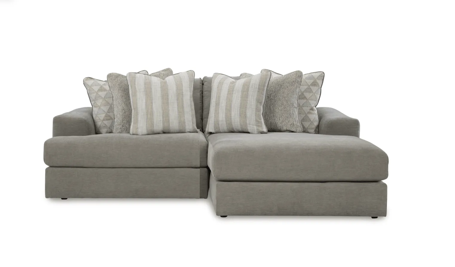 Avaliyah Ash 2-Piece Right Arm Facing (RAF) Chaise Sectional