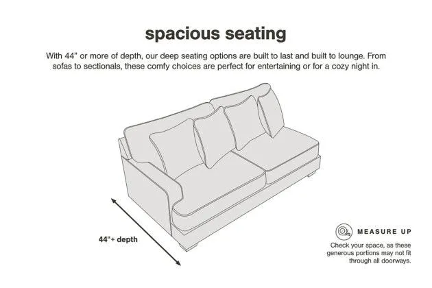 Avaliyah Ash 2-Piece Right Arm Facing (RAF) Chaise Sectional - Image 3