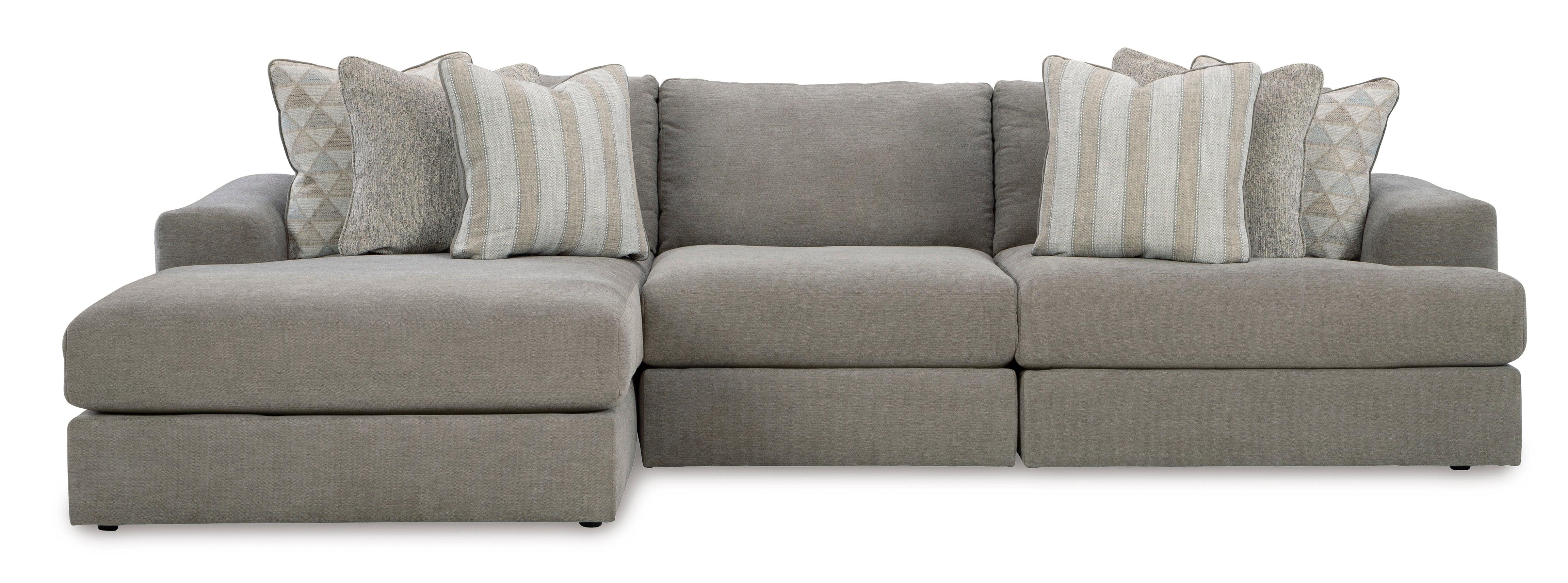 Avaliyah Ash 3-Piece Left Arm Facing (LAF) Chaise Sectional - Image 2