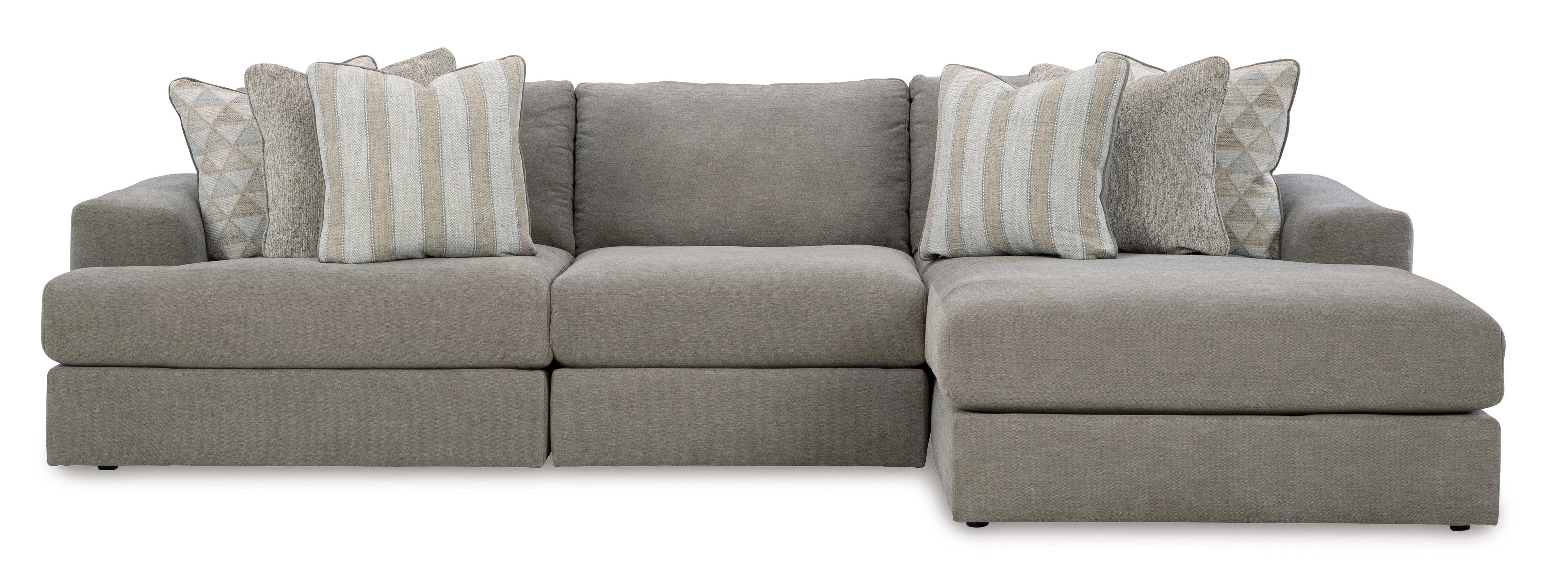 Avaliyah Ash 3-Piece Right Arm Facing (RAF) Chaise Sectional - Image 2