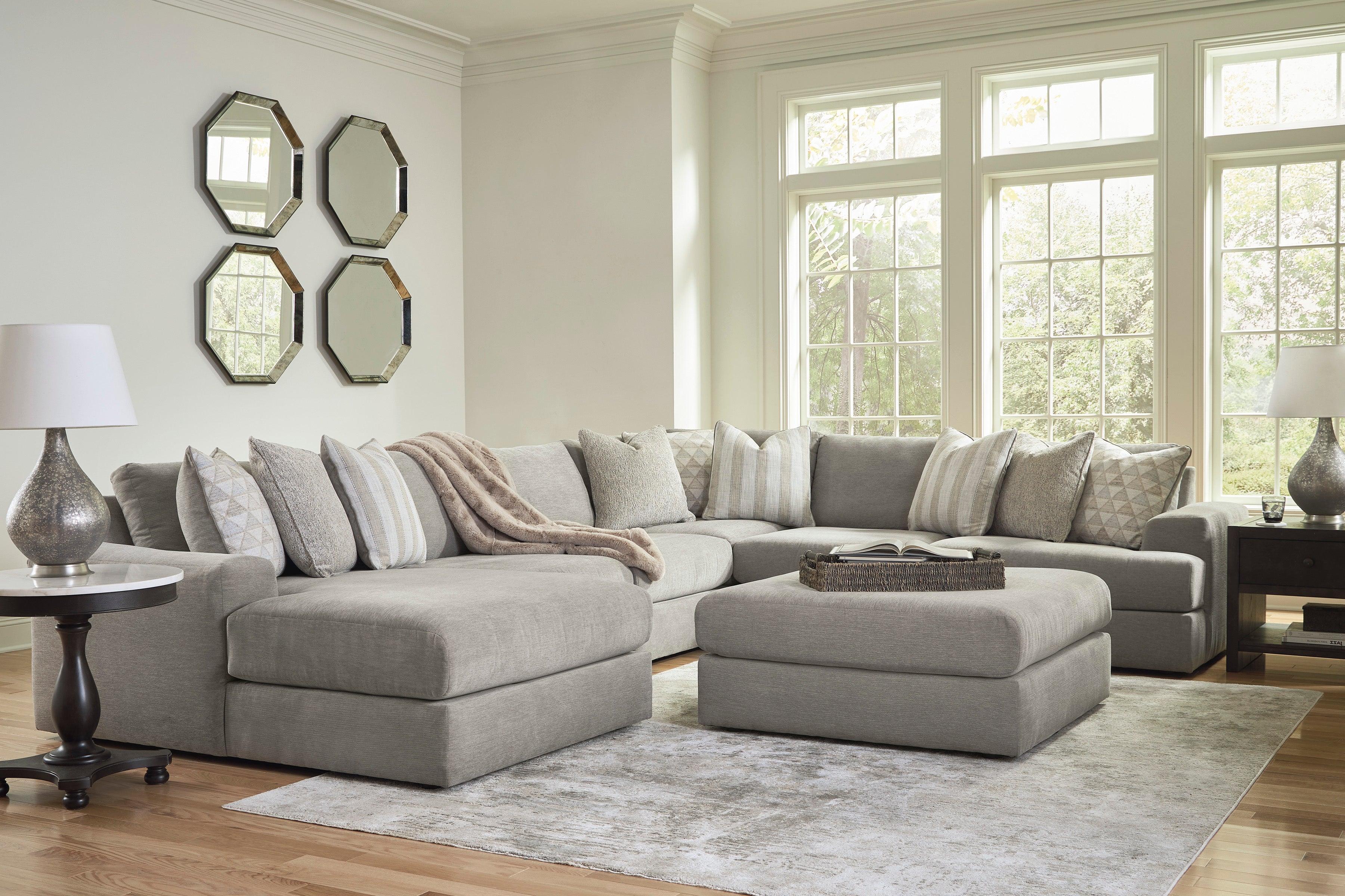Avaliyah Ash 6-Piece Left Arm Facing (LAF) Chaise Sectional - Image 9