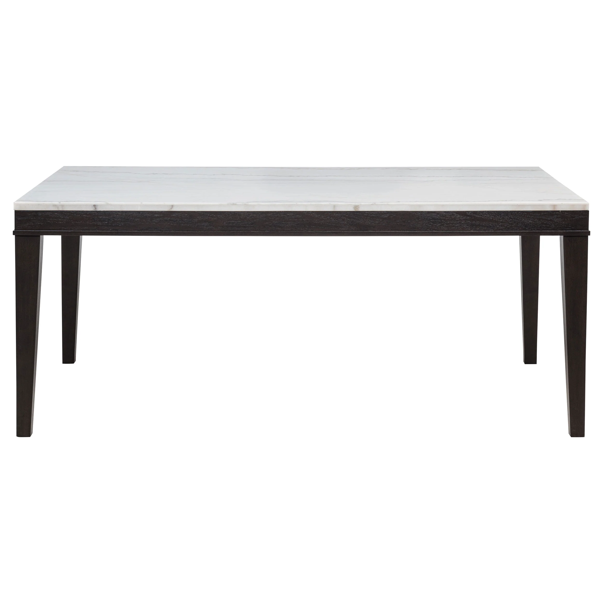 Averill Dark Grey and Coffee Bean 7-piece White Marble Top Dining Set - Image 7