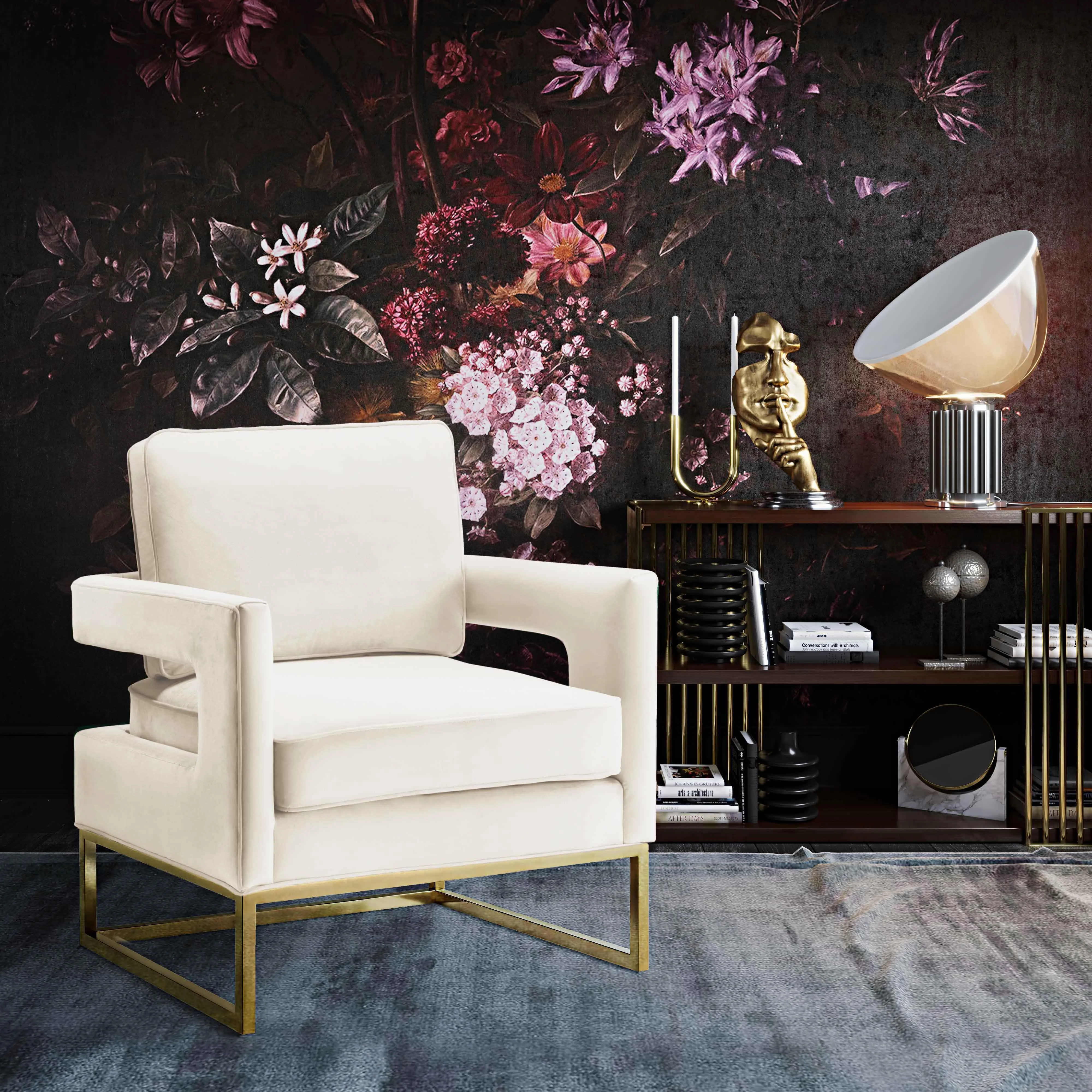 Avery Velvet Accent Chair - Image 32