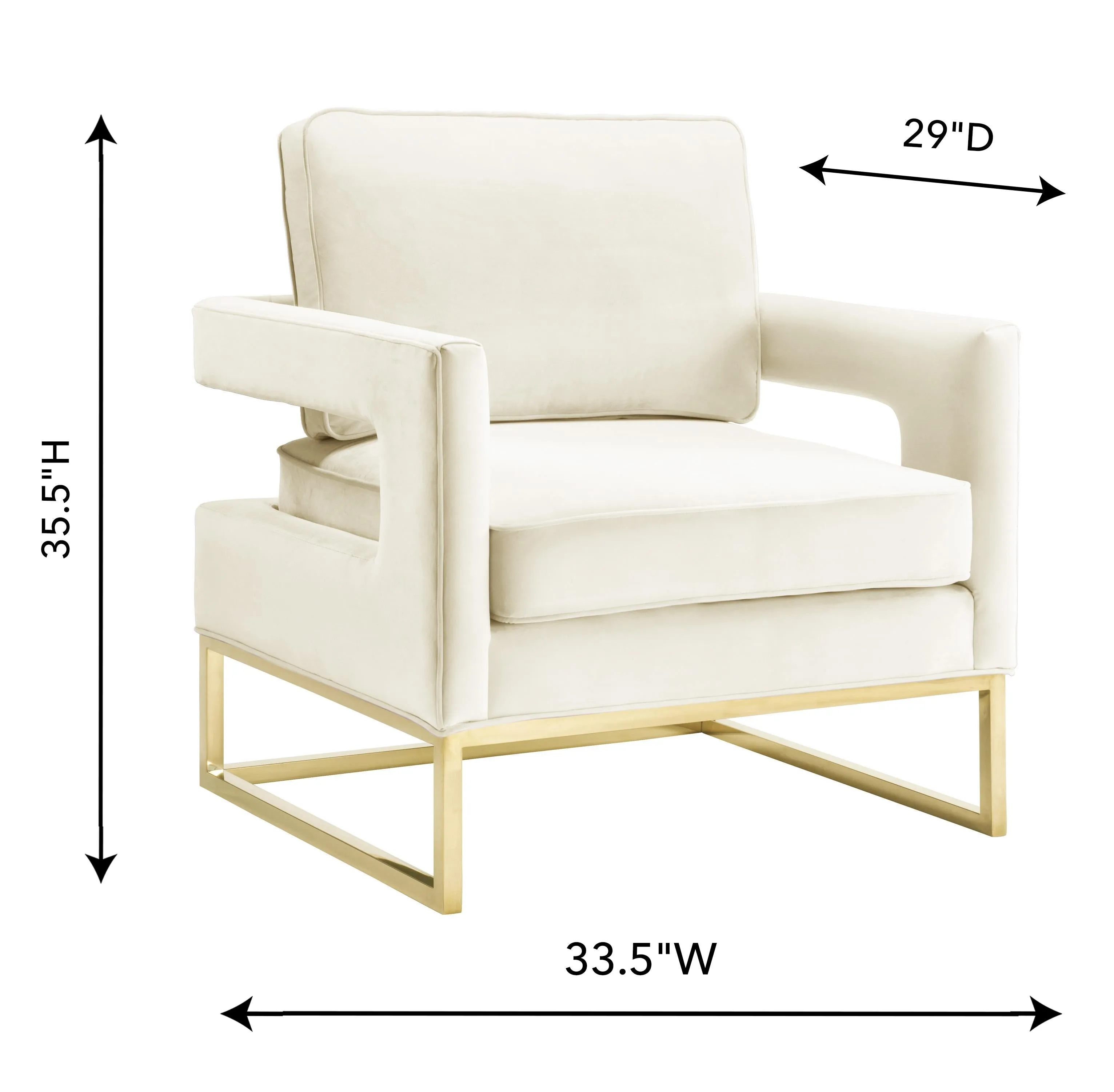 Avery Velvet Accent Chair - Image 37