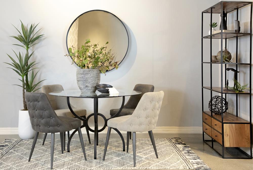 Aviano Gunmetal Dining Table Base - Image 11