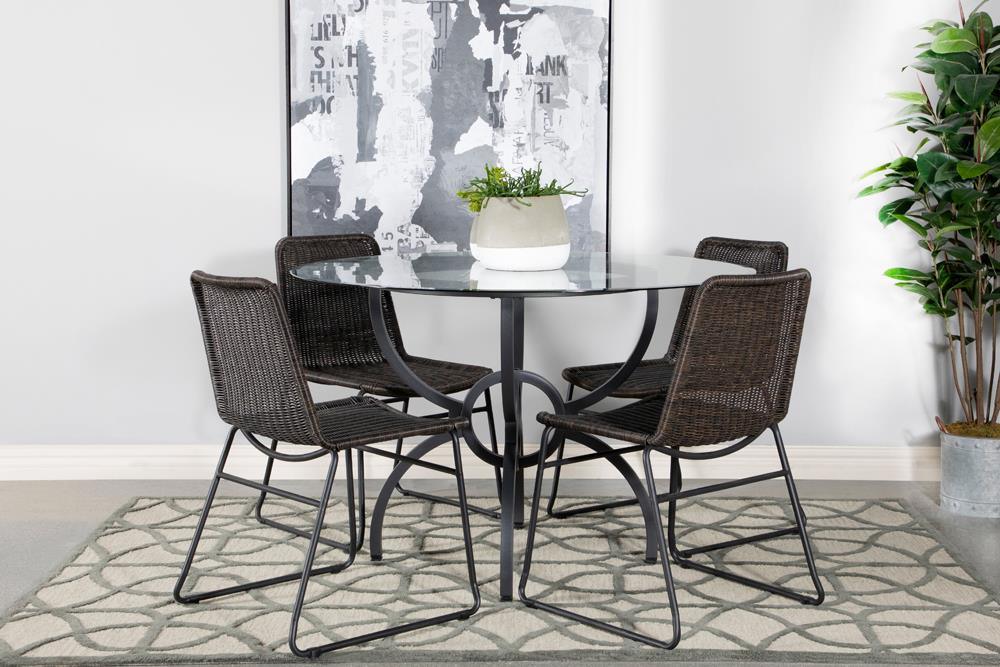 Aviano Gunmetal Dining Table Base - Image 2