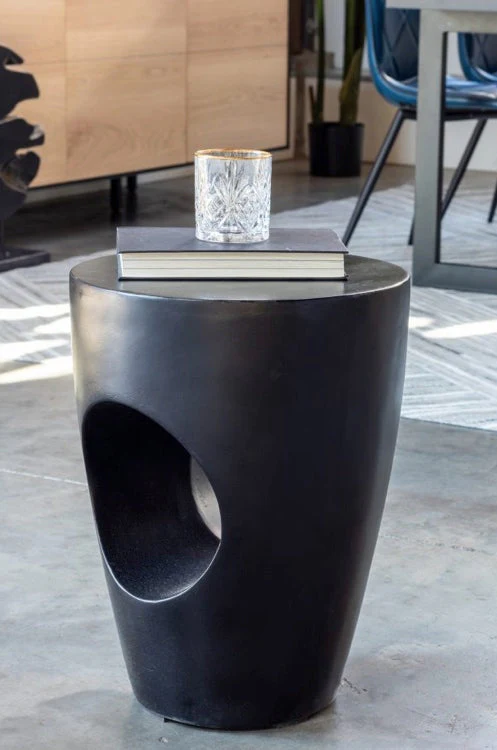 Aylard Outdoor Stool Black - Image 3