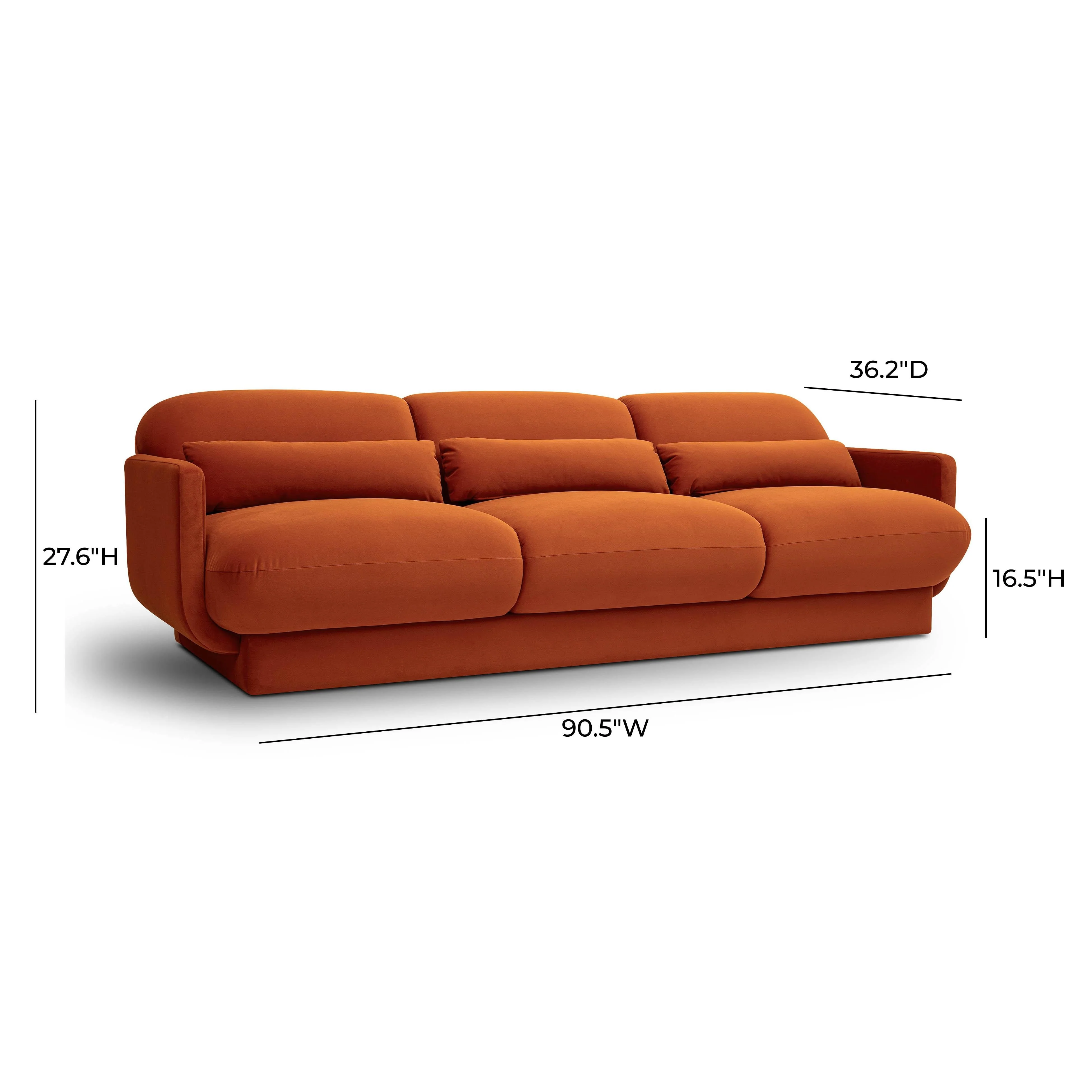Azalea Velvet Sofa - Image 13