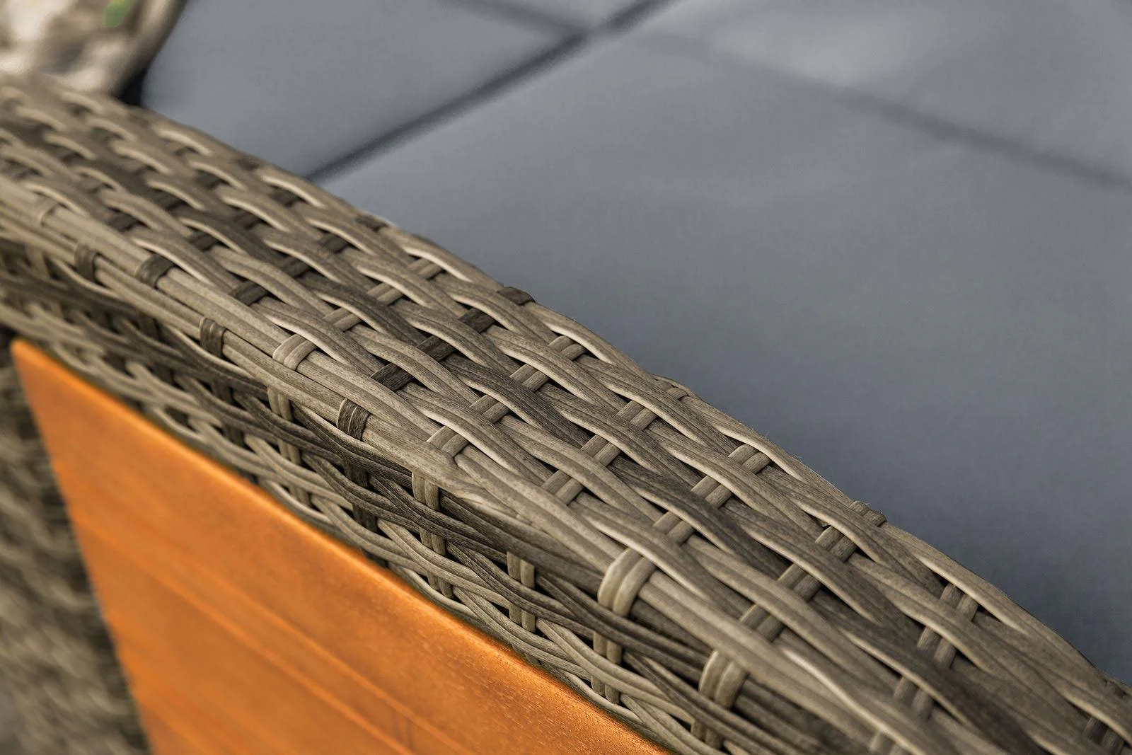 Bahia Tobago Brown/Dark Gray Reclining Chaise Lounge - Image 4