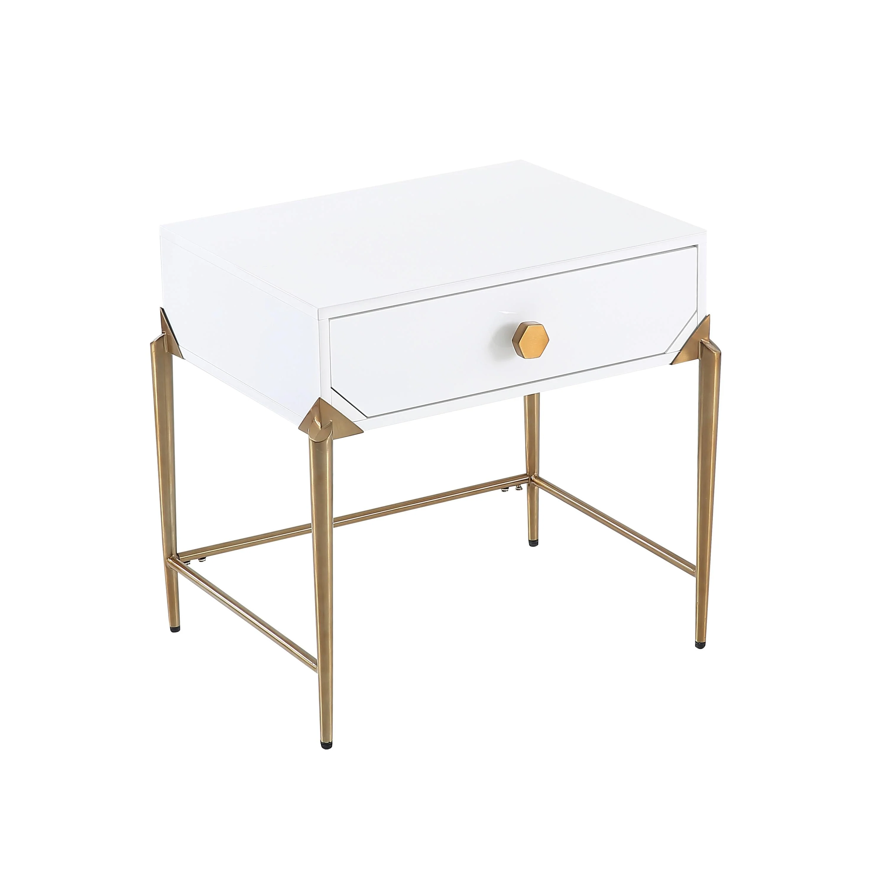 Bajo White Lacquer Side Table - Image 3