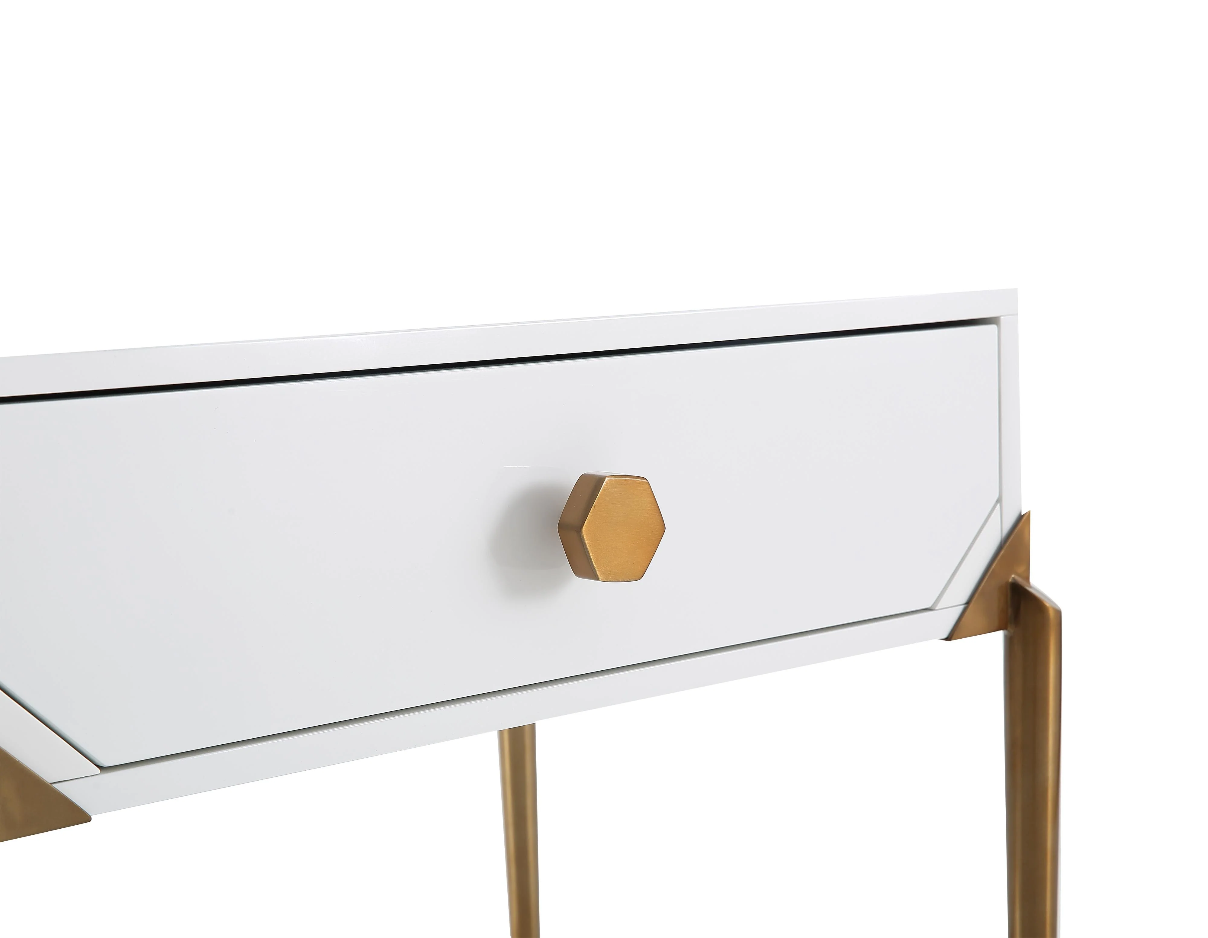 Bajo White Lacquer Side Table - Image 6