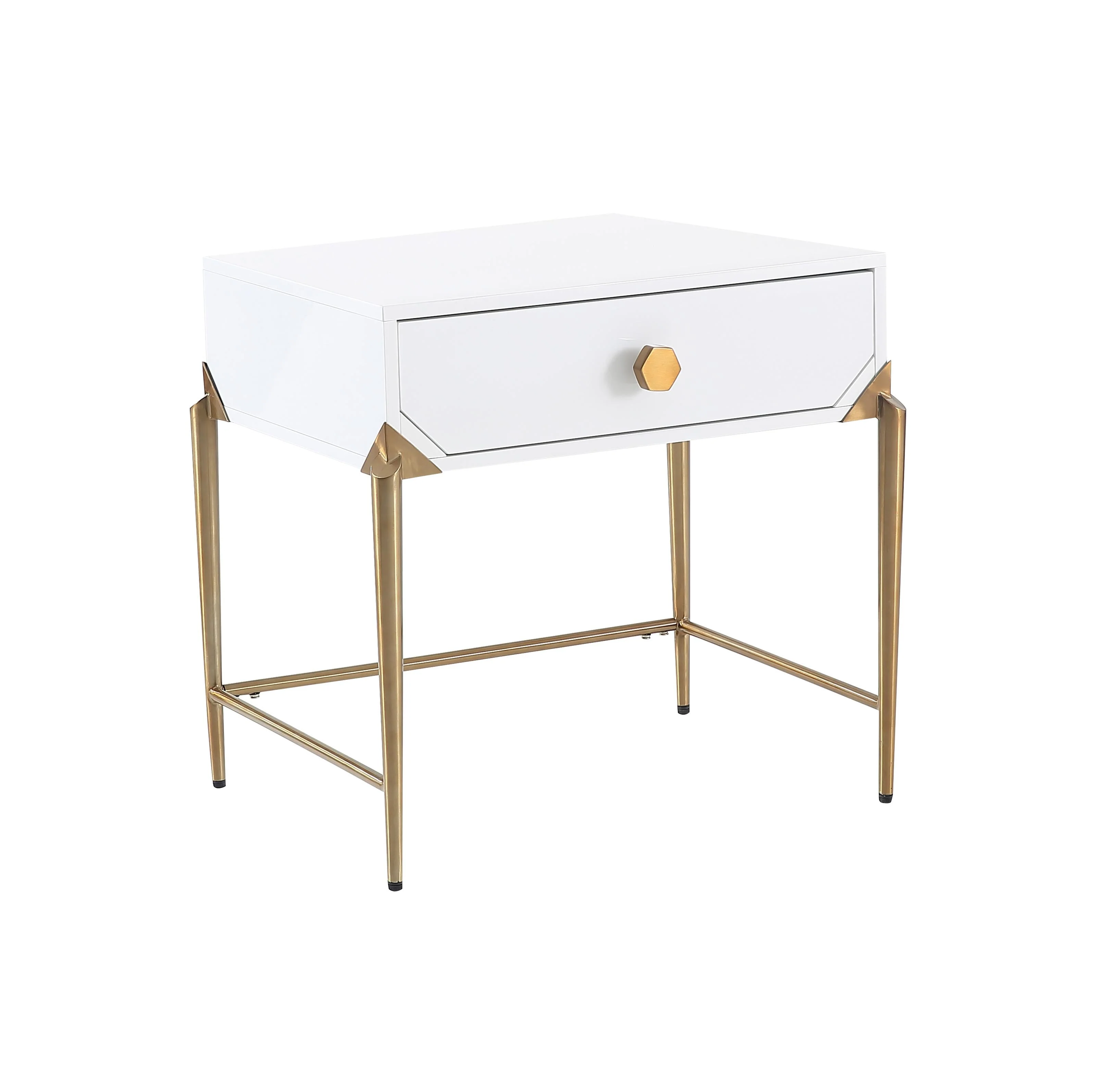 Bajo White Lacquer Side Table - Image 9
