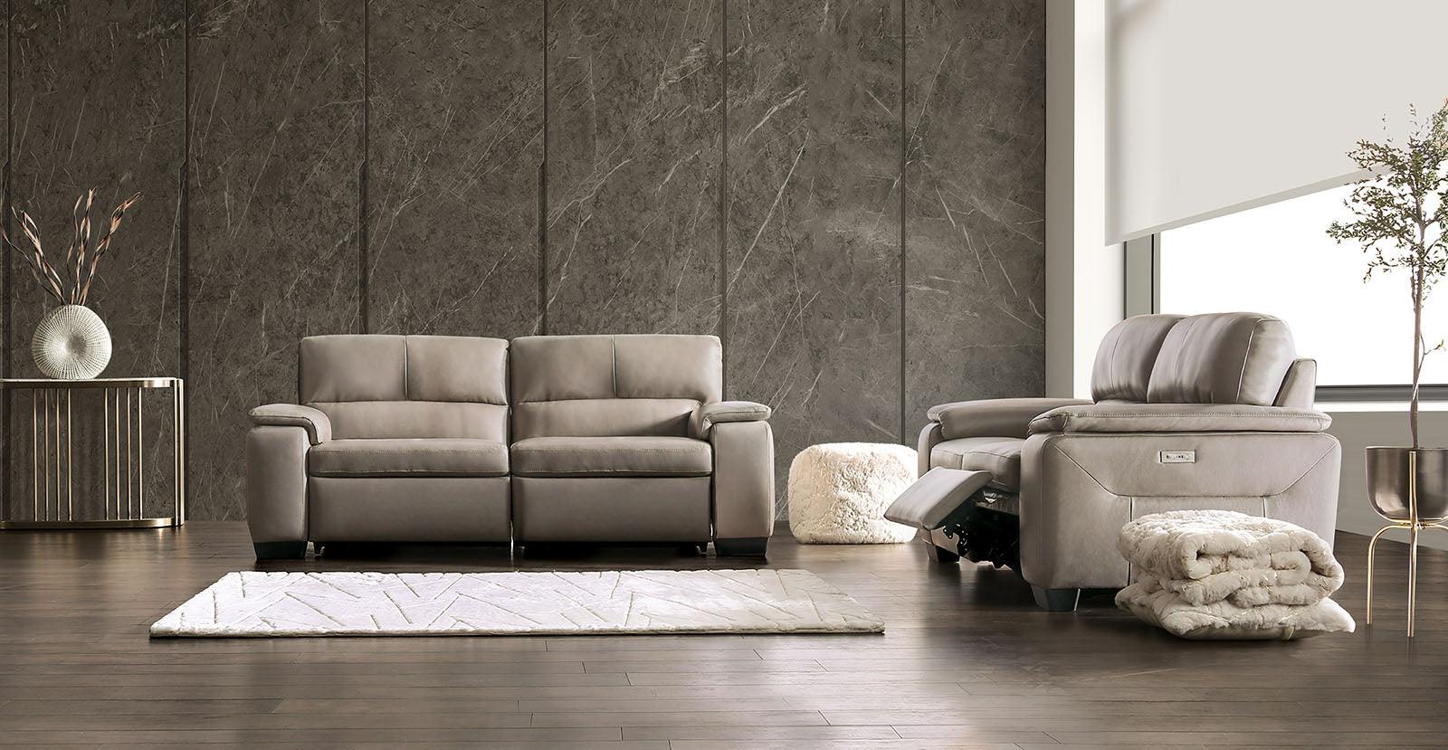 Balderico Taupe Power Reclining Loveseat - Image 2