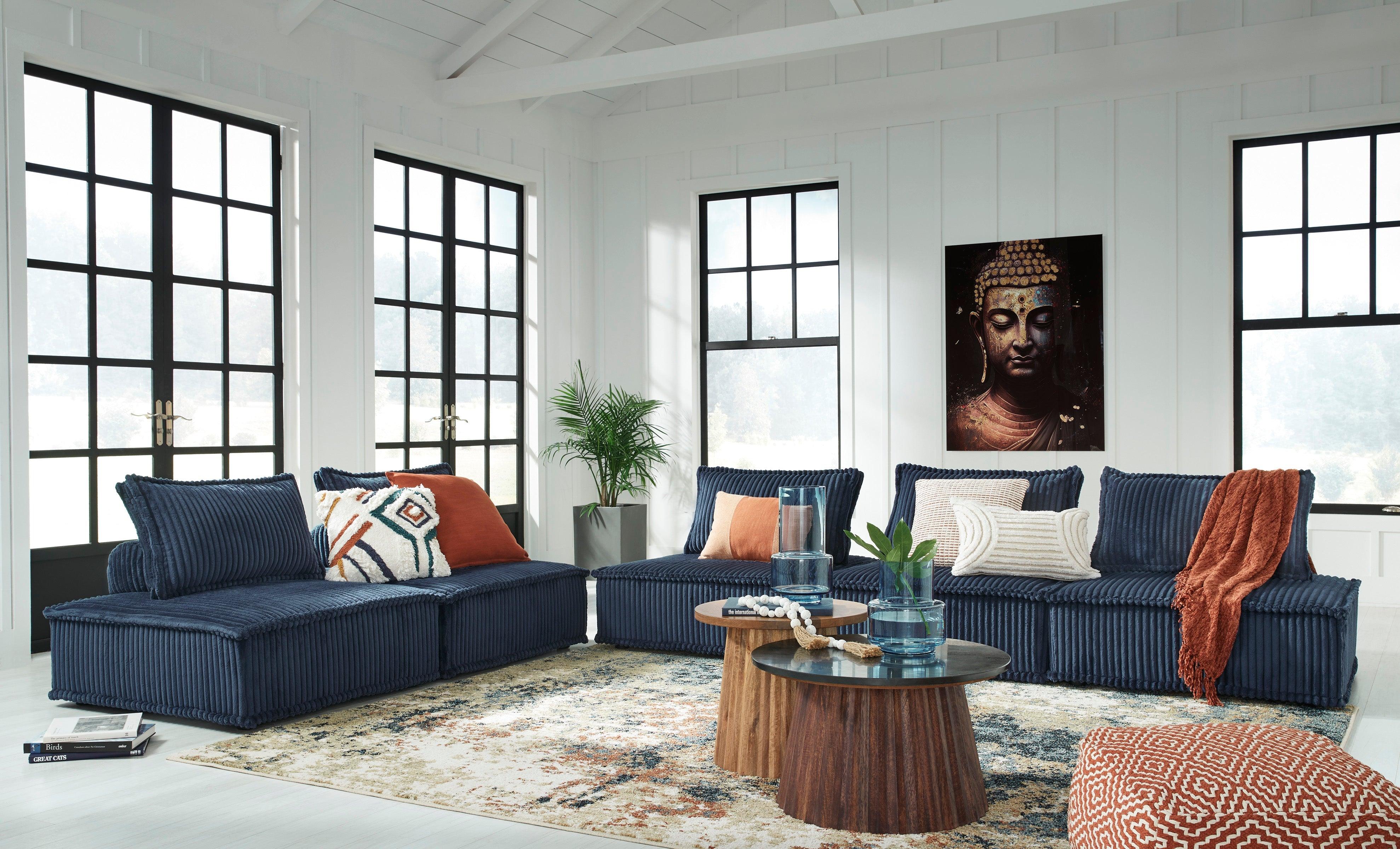 Bales Navy 5-Piece Modular Seating - Image 11