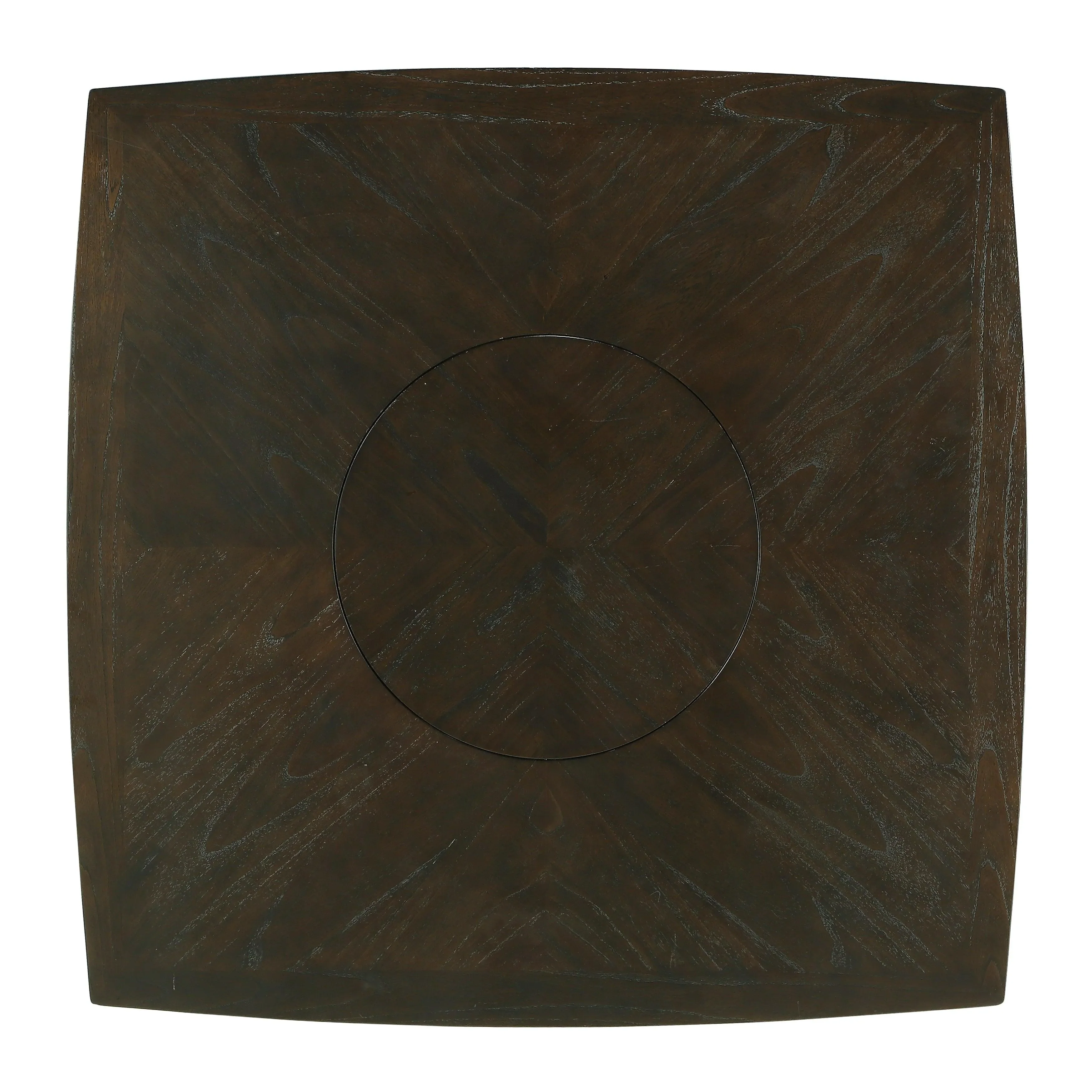 Balin Dark Brown Counter Height Table with Lazy Susan - Image 5