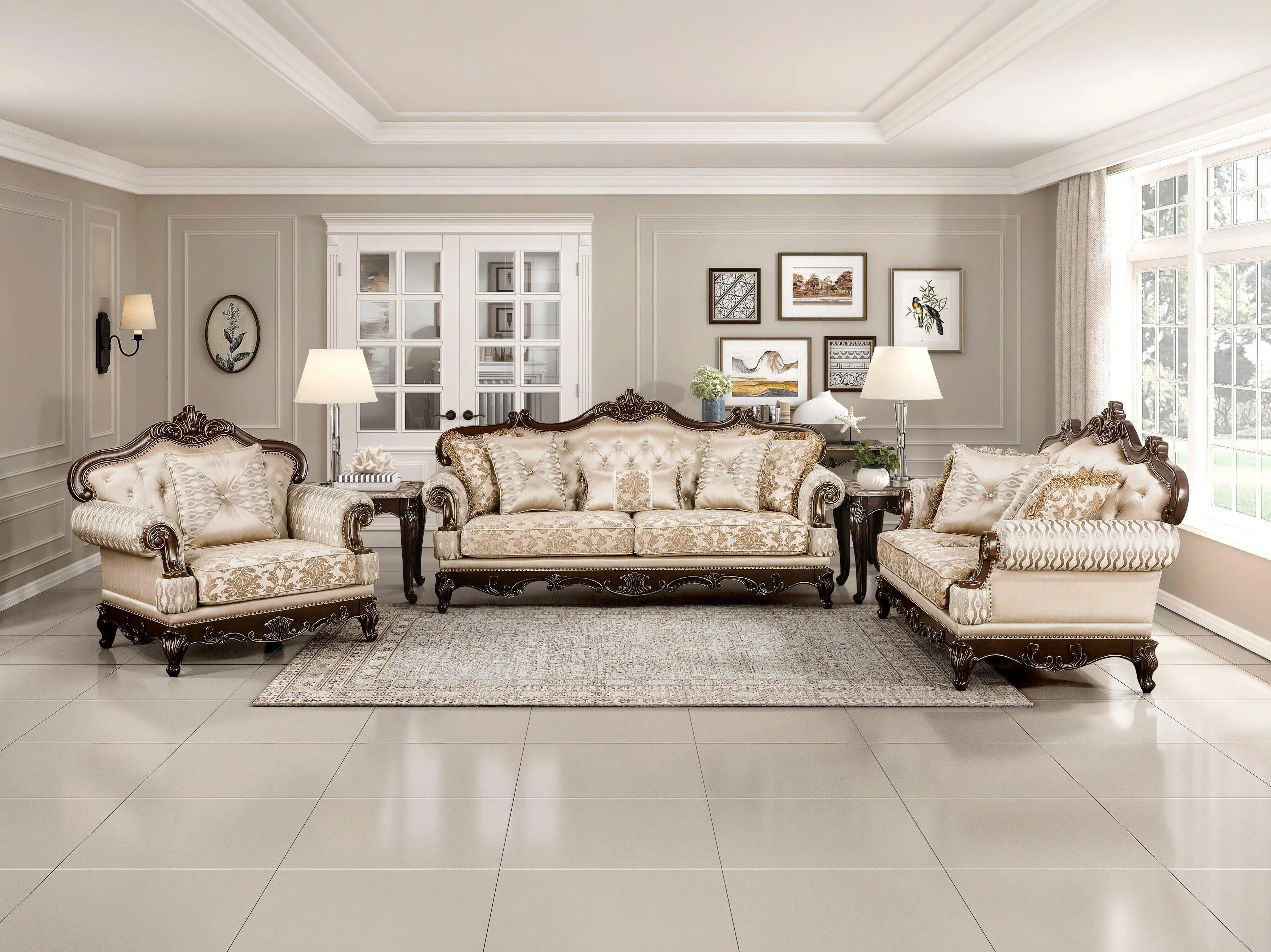 Balthasar Brown Sofa - Image 6