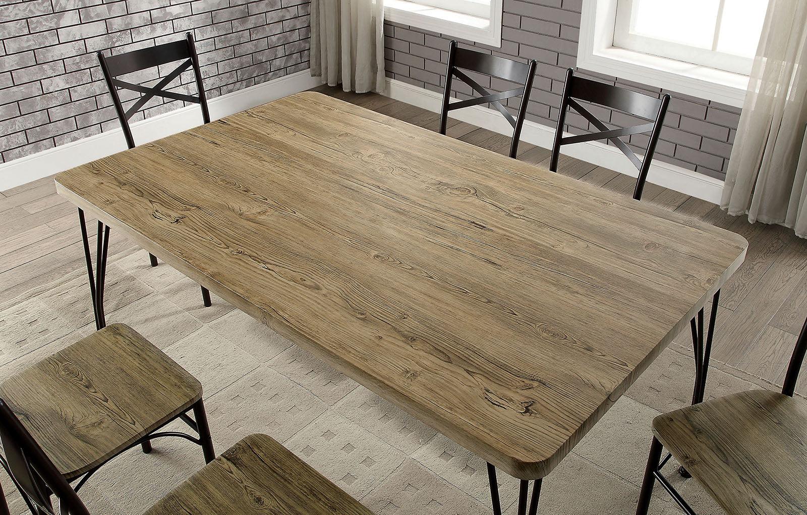 Banbury Dark Bronze/Natural 7 Pc. Dining Table Set - Image 2