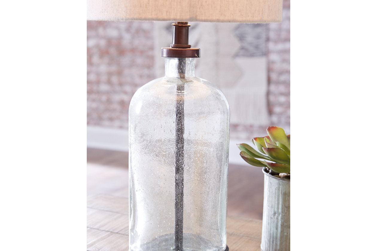 Bandile Clear/Bronze Finish Table Lamp - Image 2