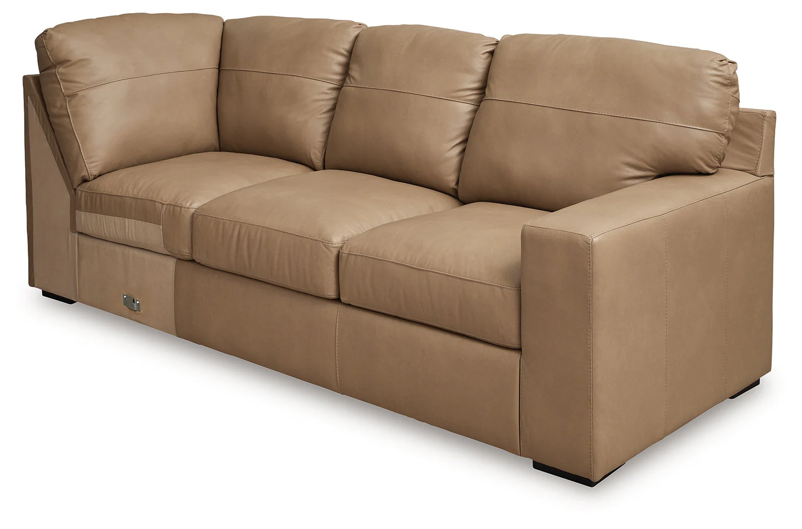 Bandon Toffee 4-Piece Leather Sectional - Image 2