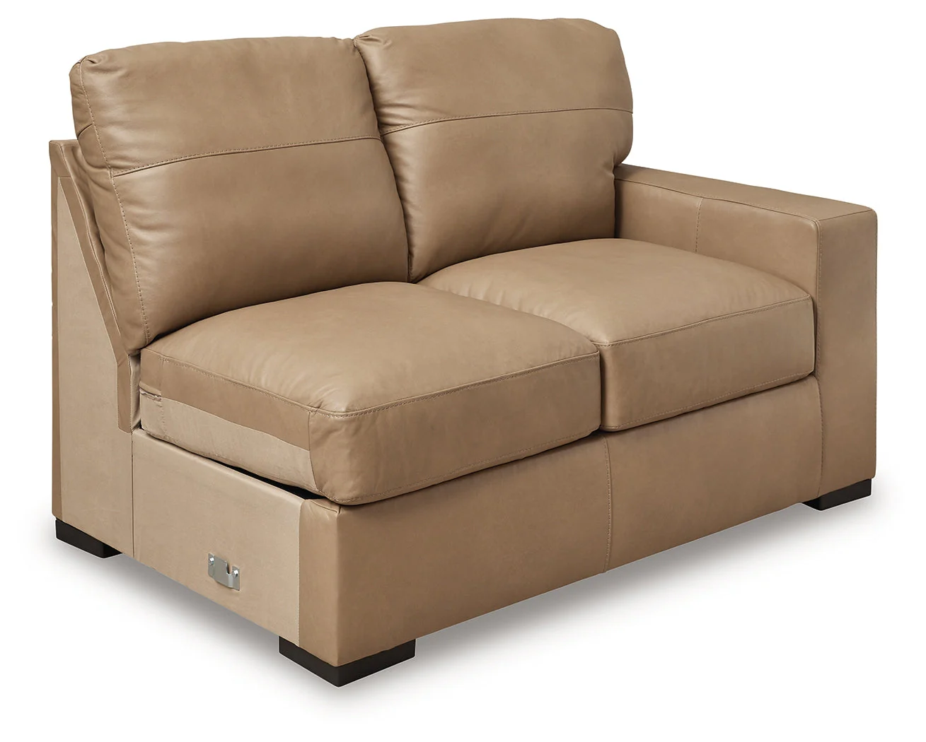Bandon Toffee Leather 3-Piece Left Arm Facing Sectional - Image 5