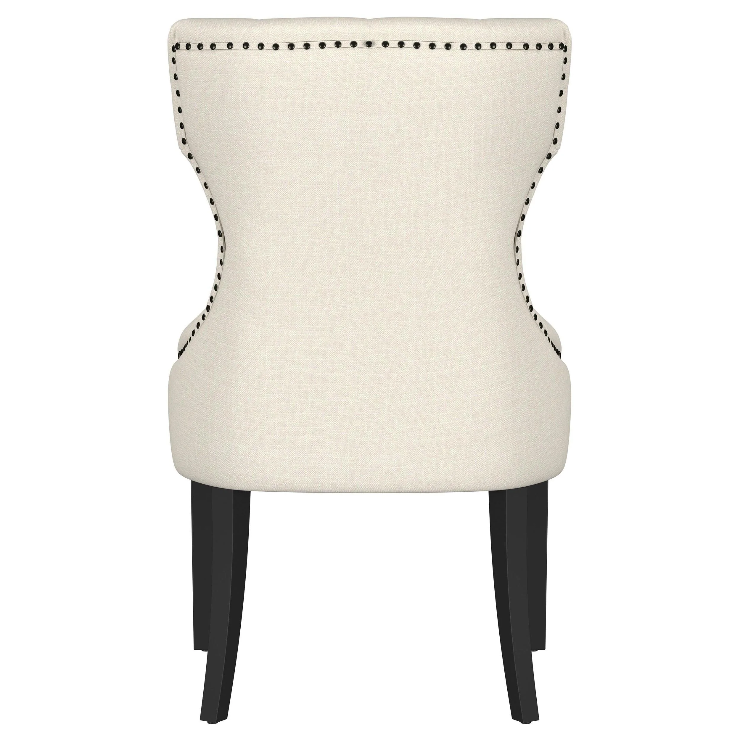 Baney Upholstered Parson Dining Side Chair with Tufted Back Beige - Image 5