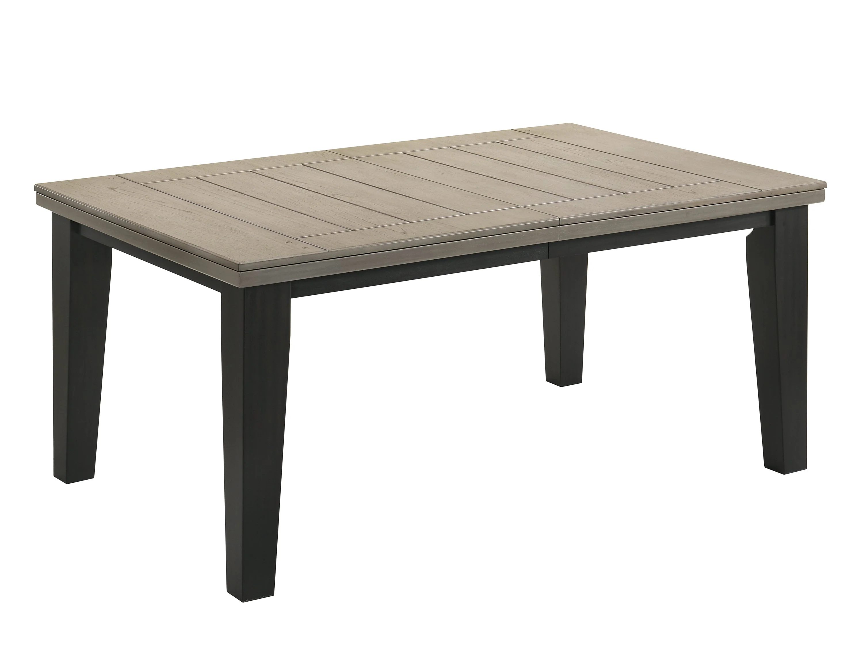 Bardstown Black and Light Gray Extendable Dining Set - Image 4