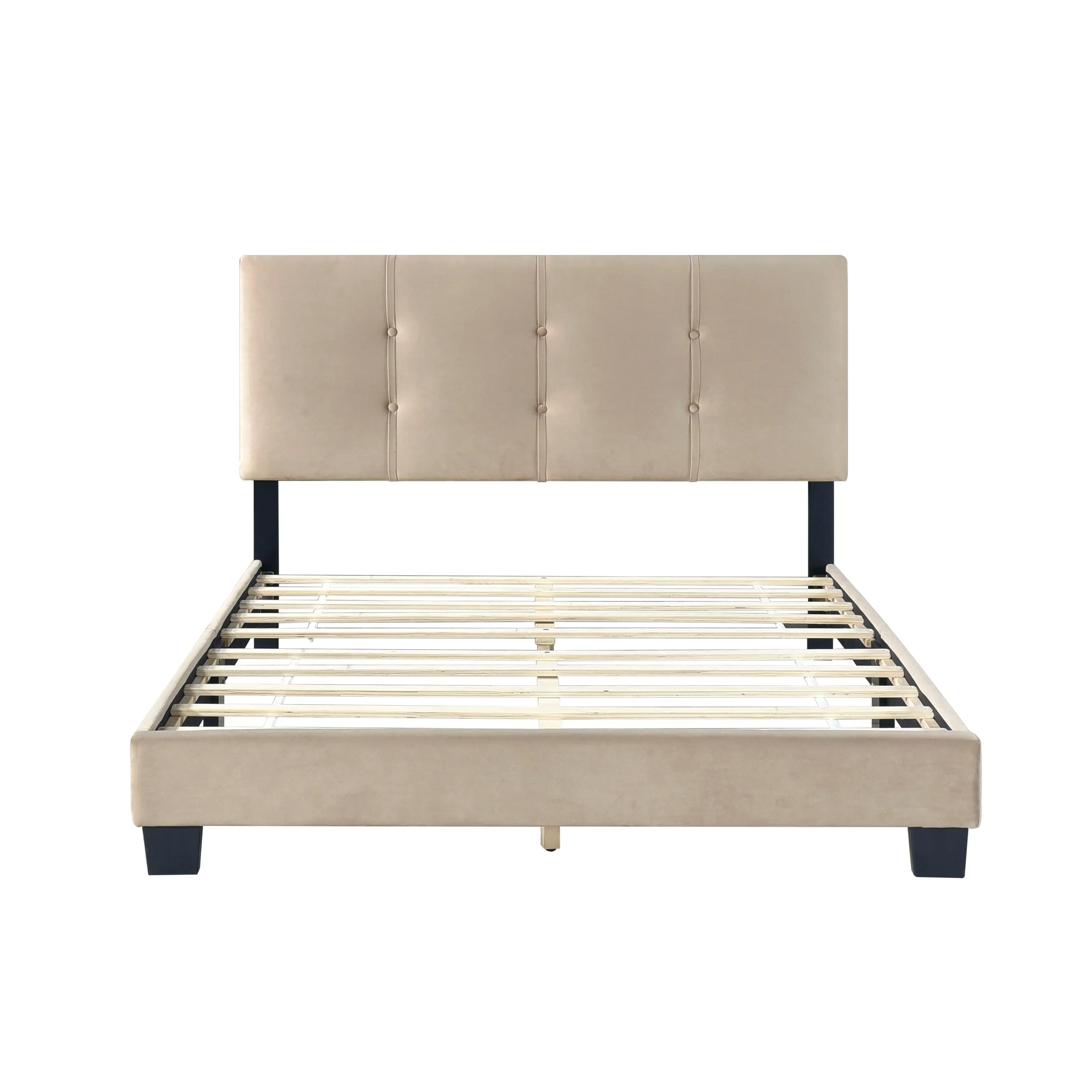 Bari Brown Full Platform Bed - Image 4