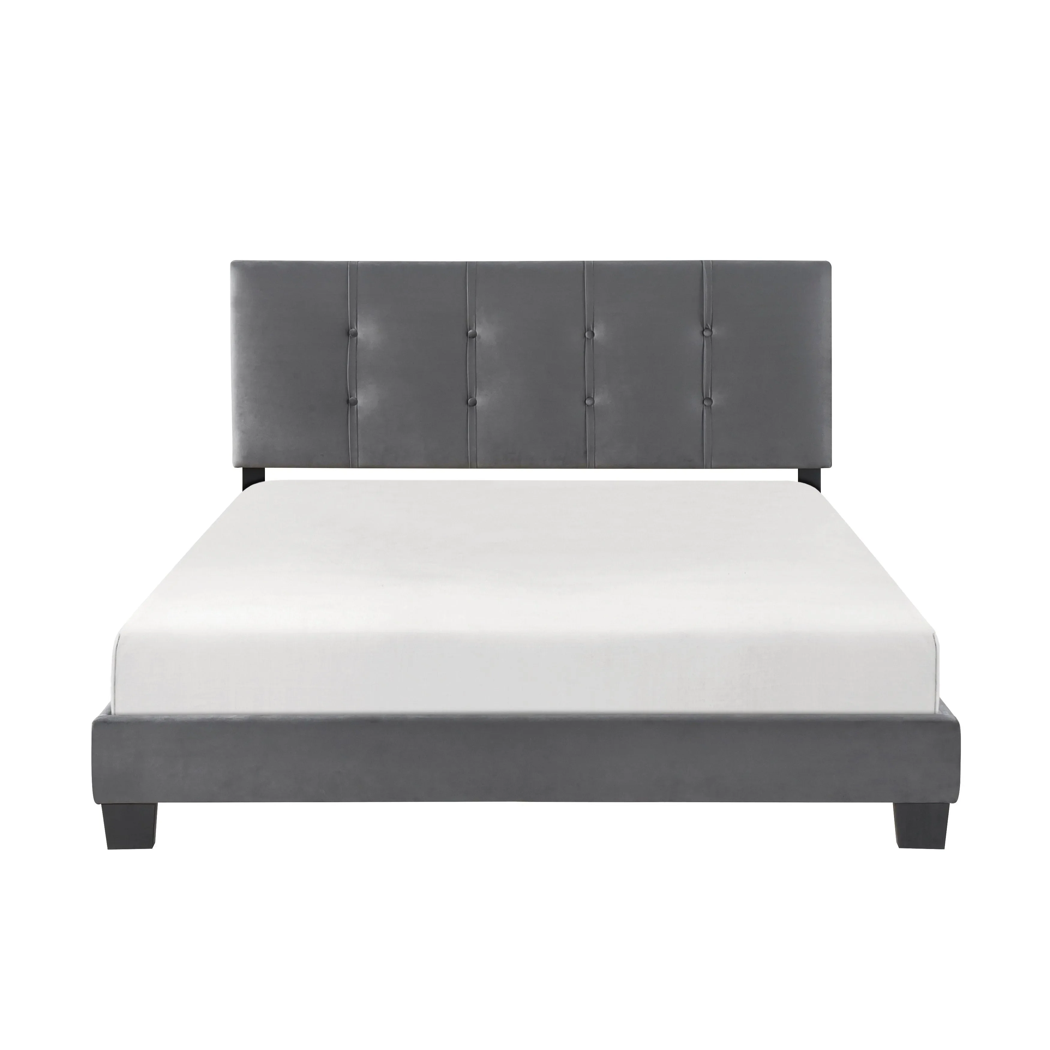 Bari Dark Gray Queen Platform Bed - Image 2