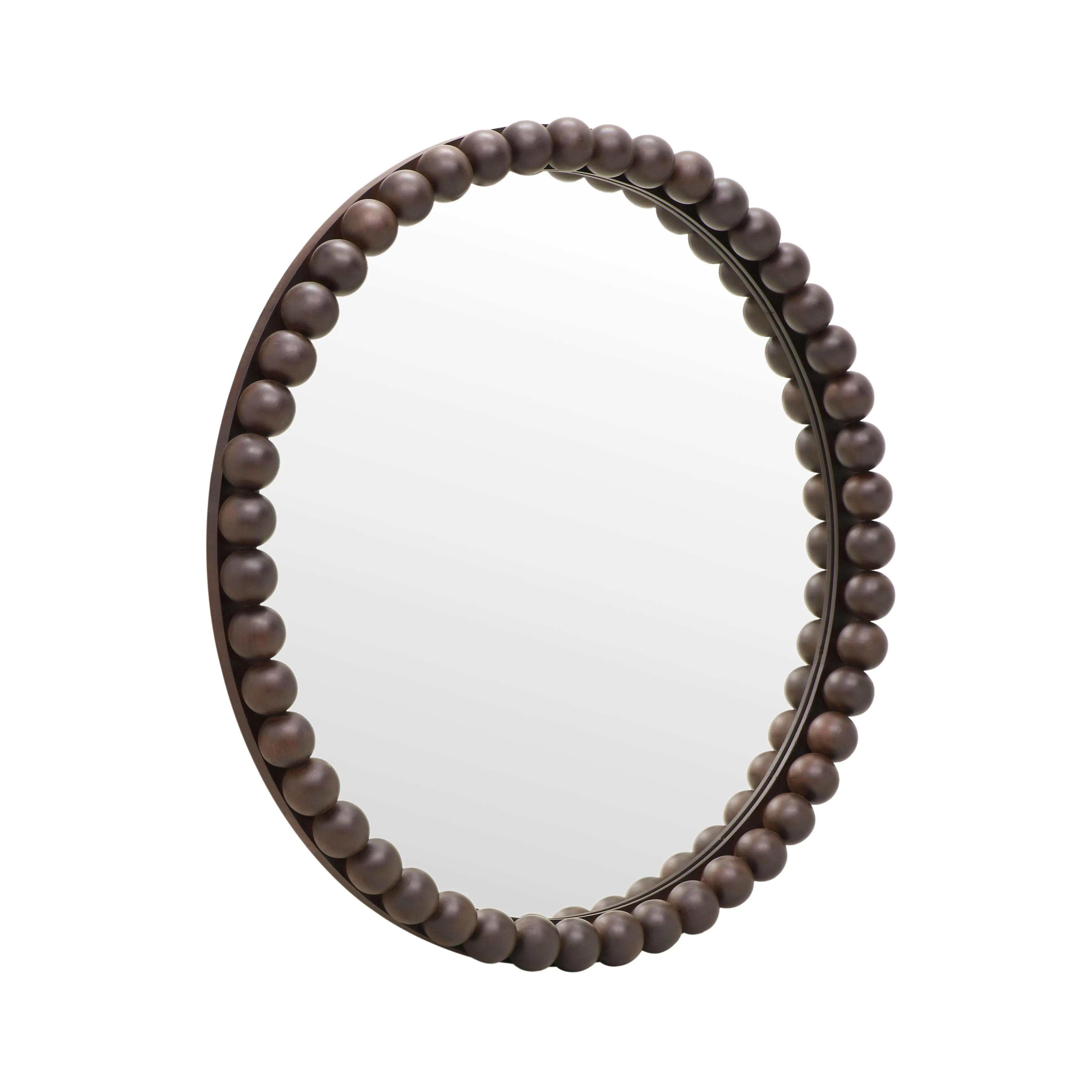Baria Wooden Round Wall Mirror - Image 15