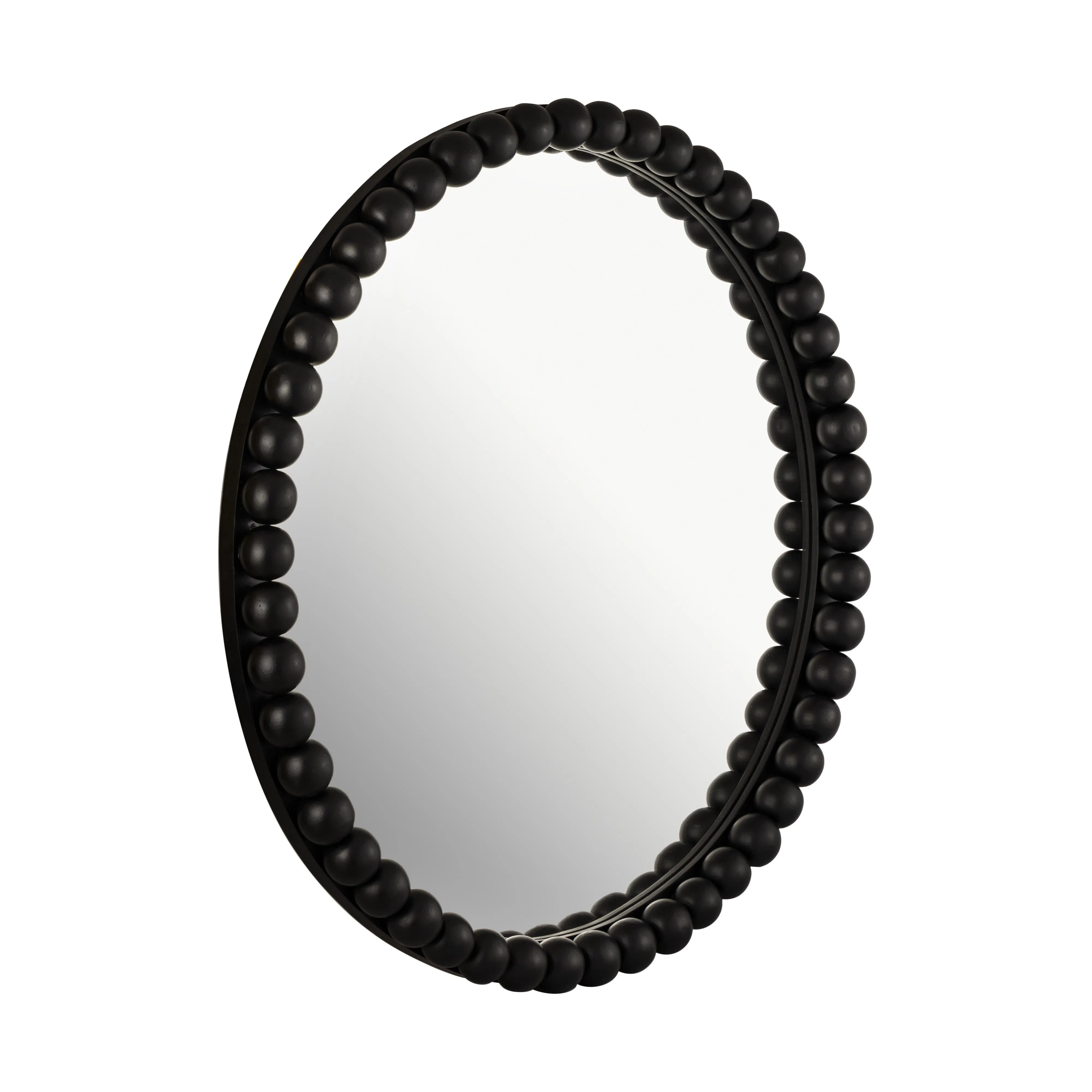 Baria Wooden Round Wall Mirror - Image 9