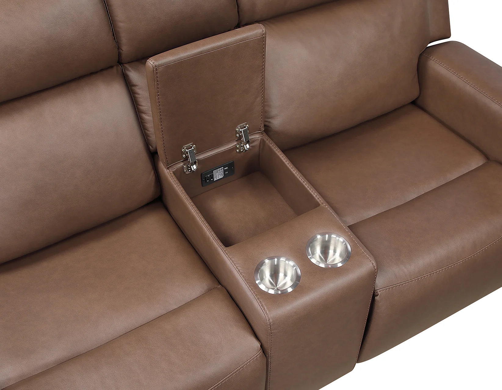 Barron Brown 3-Piece Manual Reclining Living Room Set - Image 7